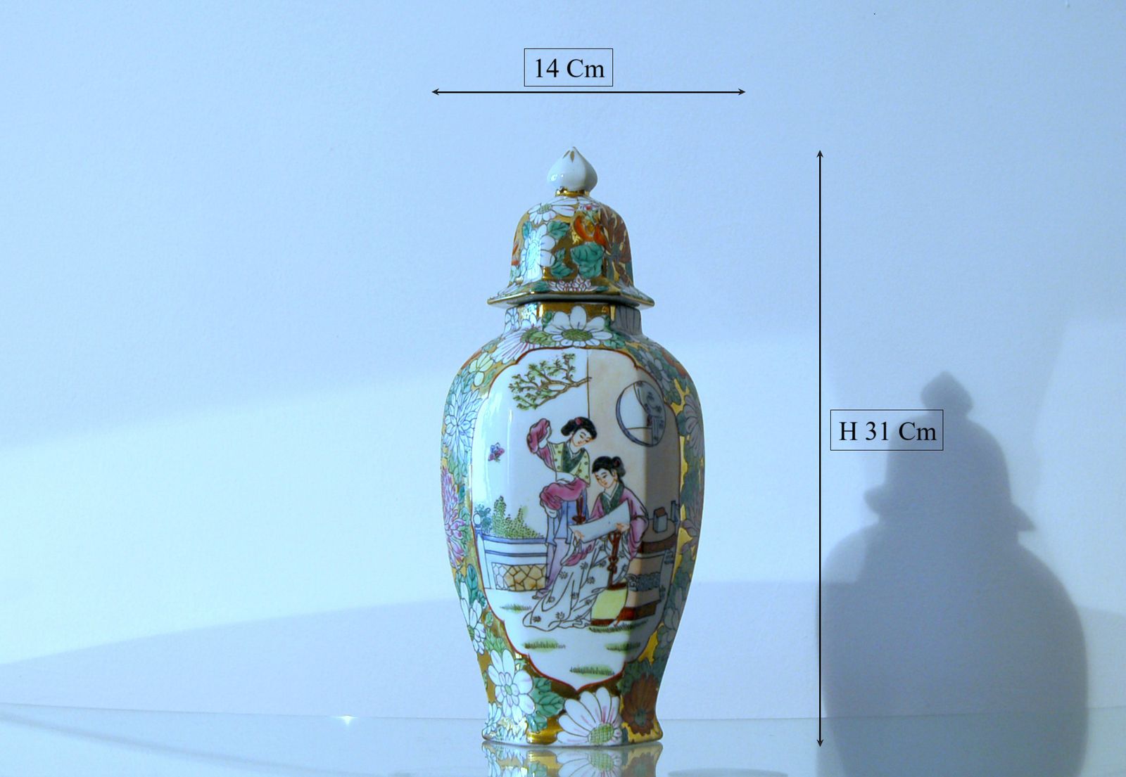 Porcelain Potiche   Ginger Jar   Qing Dynasty 20th Century