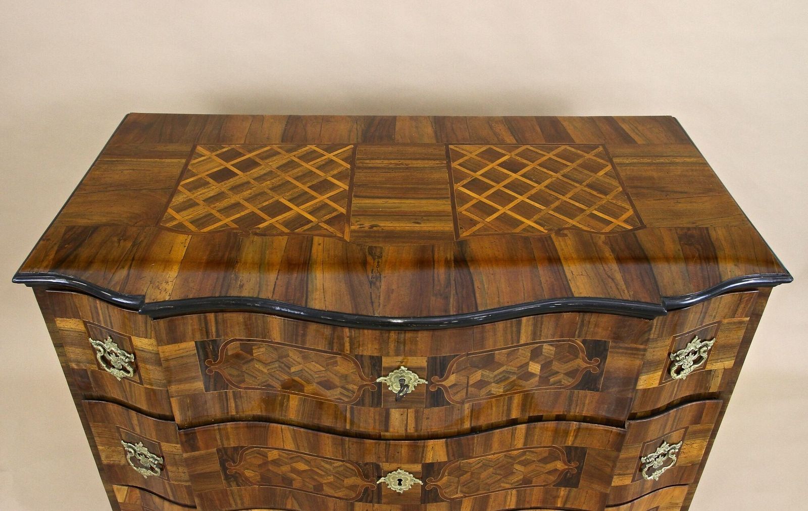 18th Century Baroque Chest Of Drawers   Marquetry/ Inlay Works, Austria Ca. 1760 photo Furniture