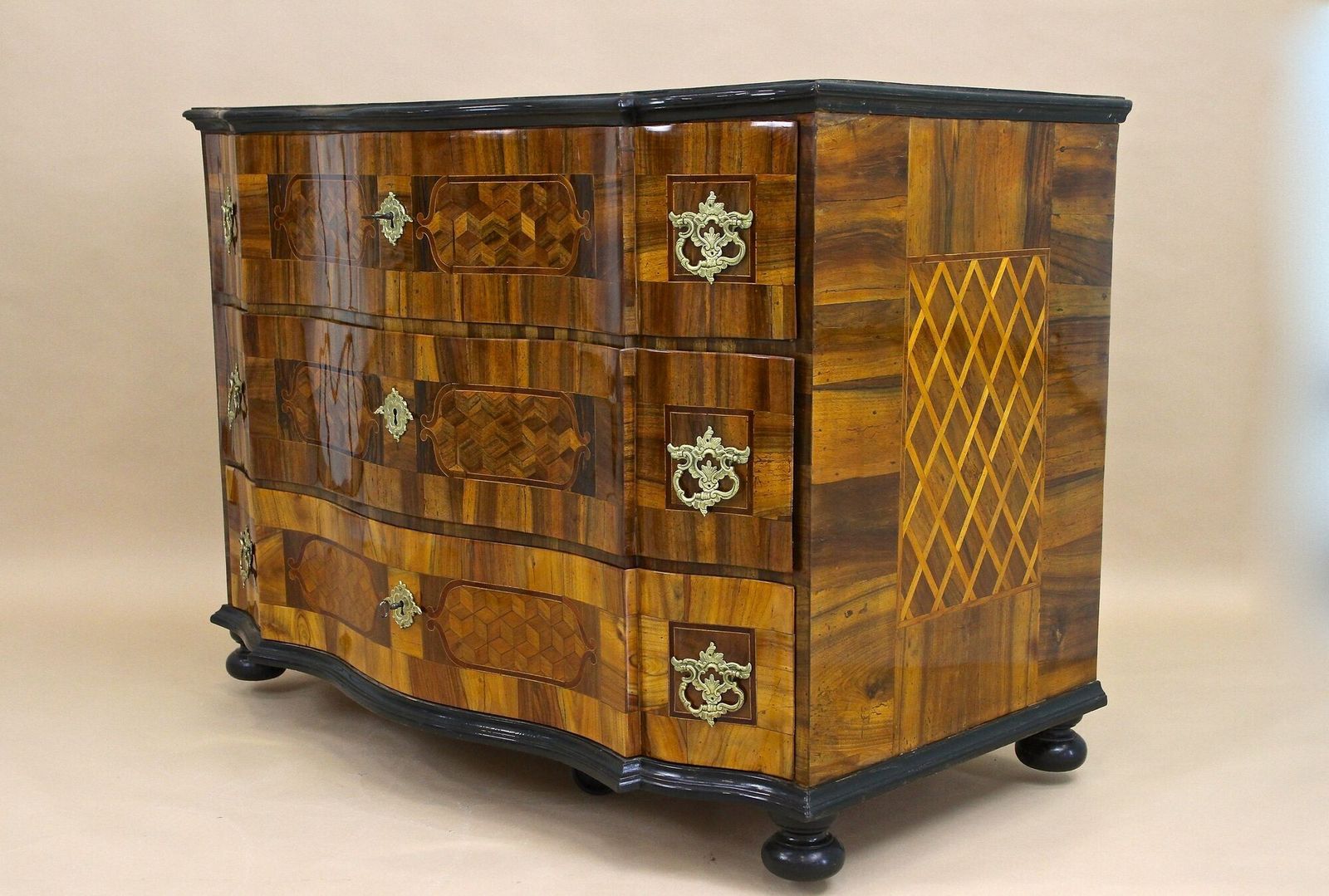 10350.0 18th Century Baroque Chest Of Drawers   Marquetry/ Inlay Works, Austria Ca. 1760 photo
