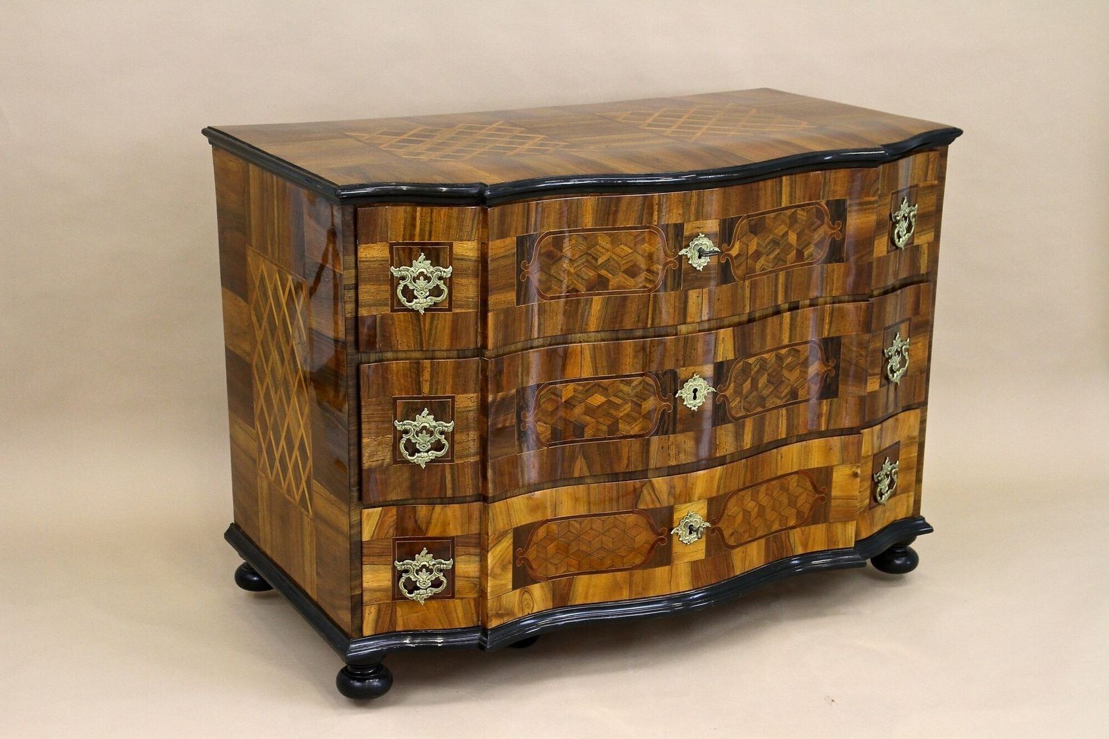 photo buy 18th Century Baroque Chest Of Drawers   Marquetry/ Inlay Works, Austria Ca. 1760