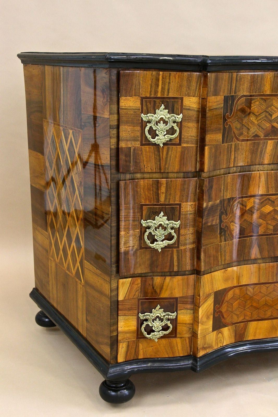 photo vintage 18th Century Baroque Chest Of Drawers   Marquetry/ Inlay Works, Austria Ca. 1760