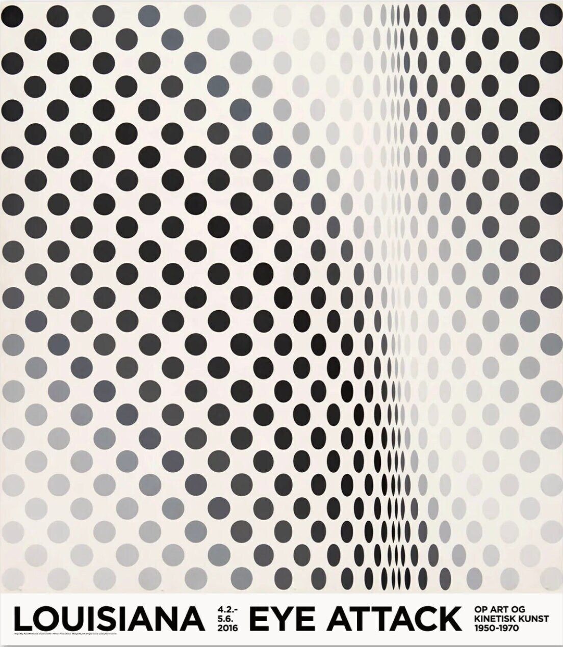 Original Bridget Riley Museum Print   Pause   Stunning Original Exhibition Poster