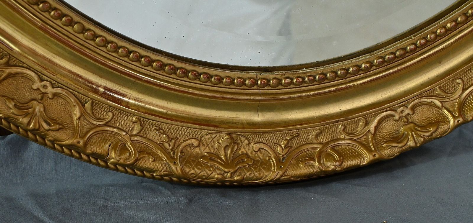 Home Decor Large Gilded Wood Mirror, Louis XV Style – 2nd Part Of The 19th Century photo