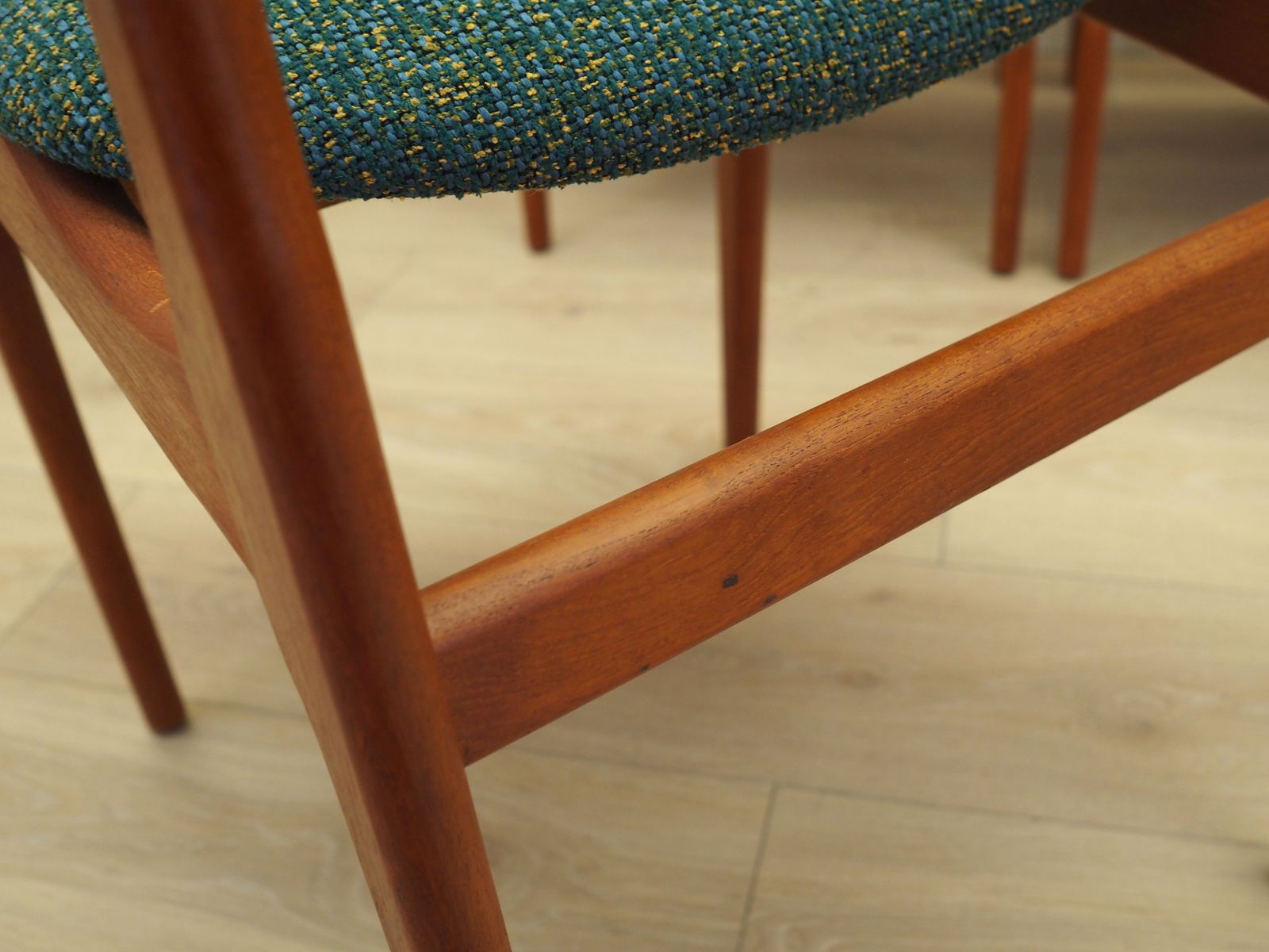photo vinterior Set Of Six Teak Chairs, Danish Design, 1960s, Manufacture: N. & K. Bundgaard Rasmussen