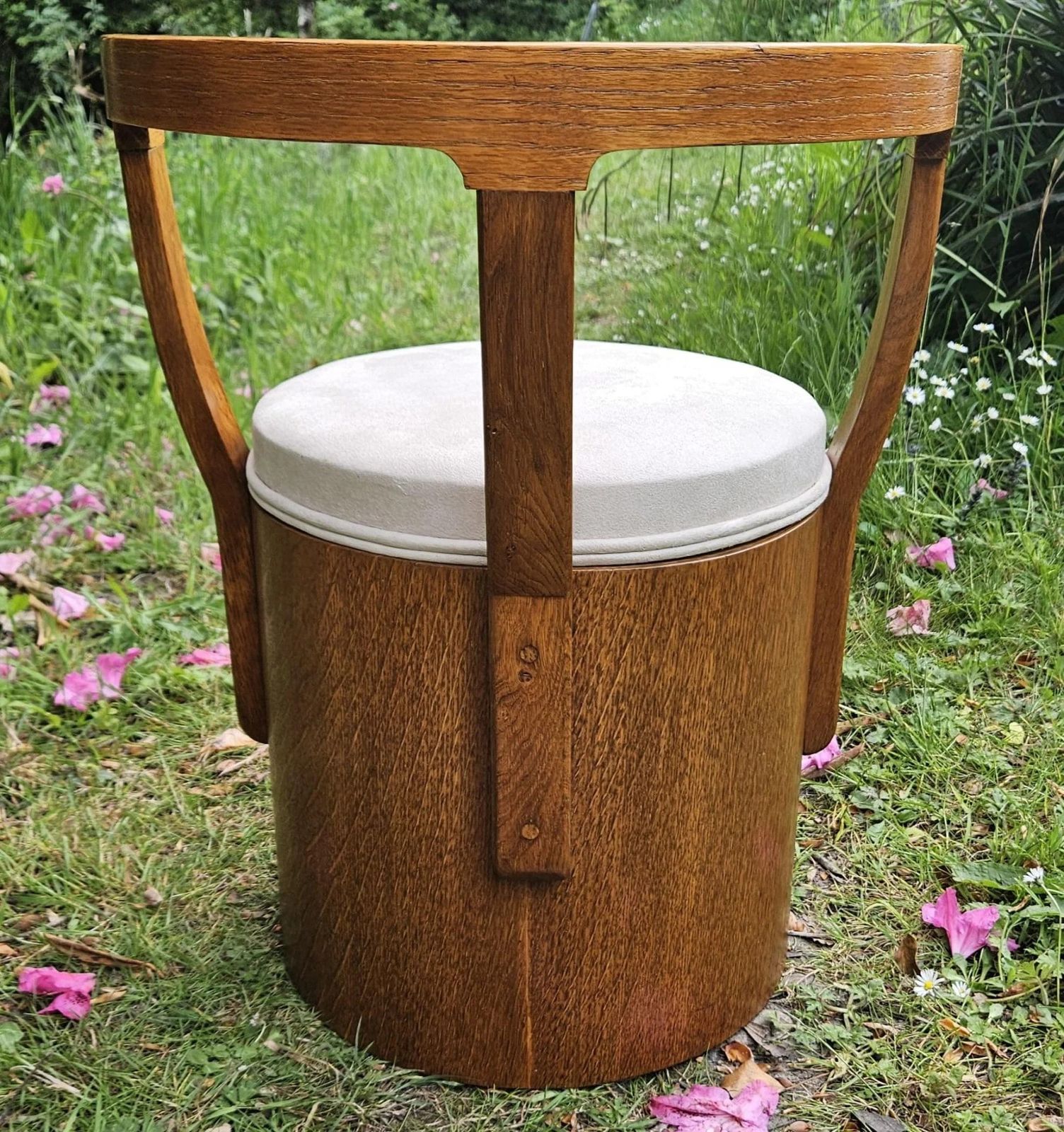 Art Deco Drum Bedroom Chair, 1920s photo vinterior