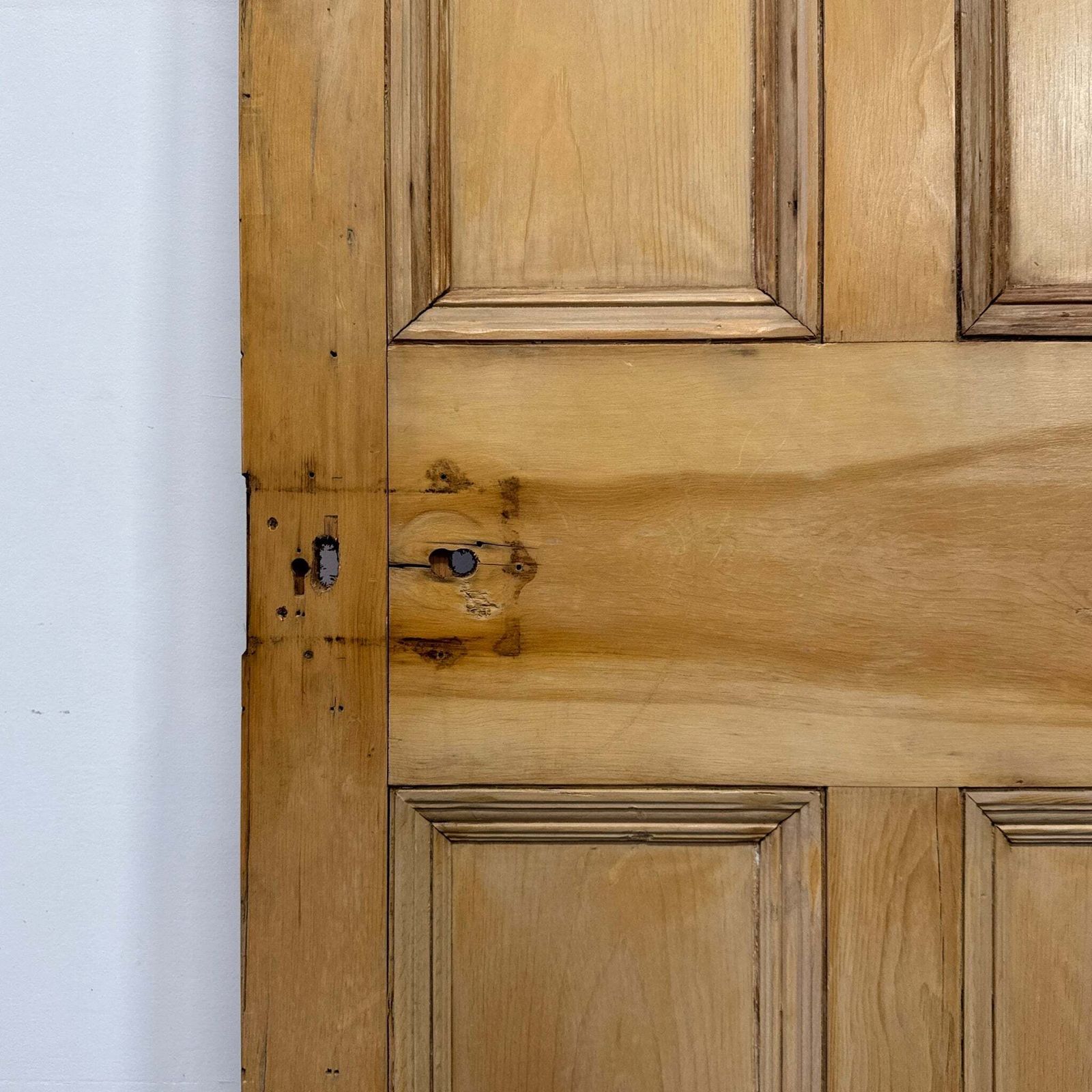 Antique 5 Panel Door 217.5cm X 74cm photo 375.0