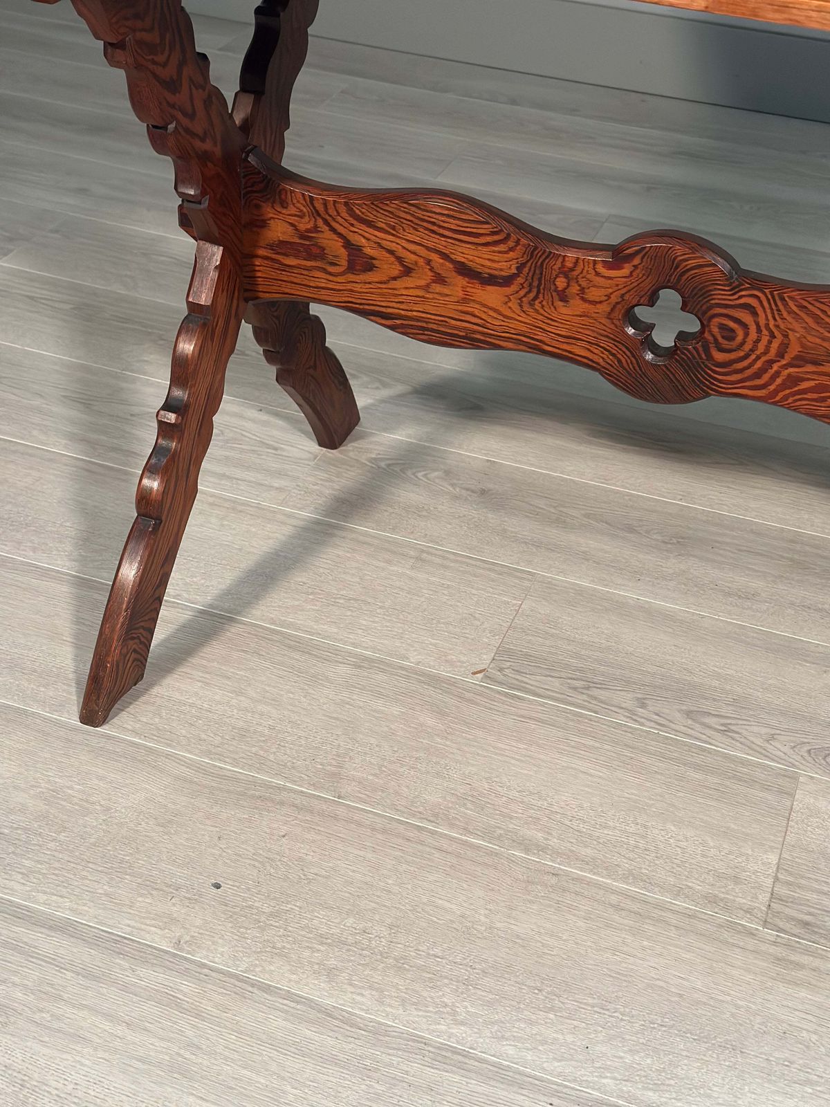 Ecclesiastical Pitch Pine Writing Table C.1910 photo 485.0