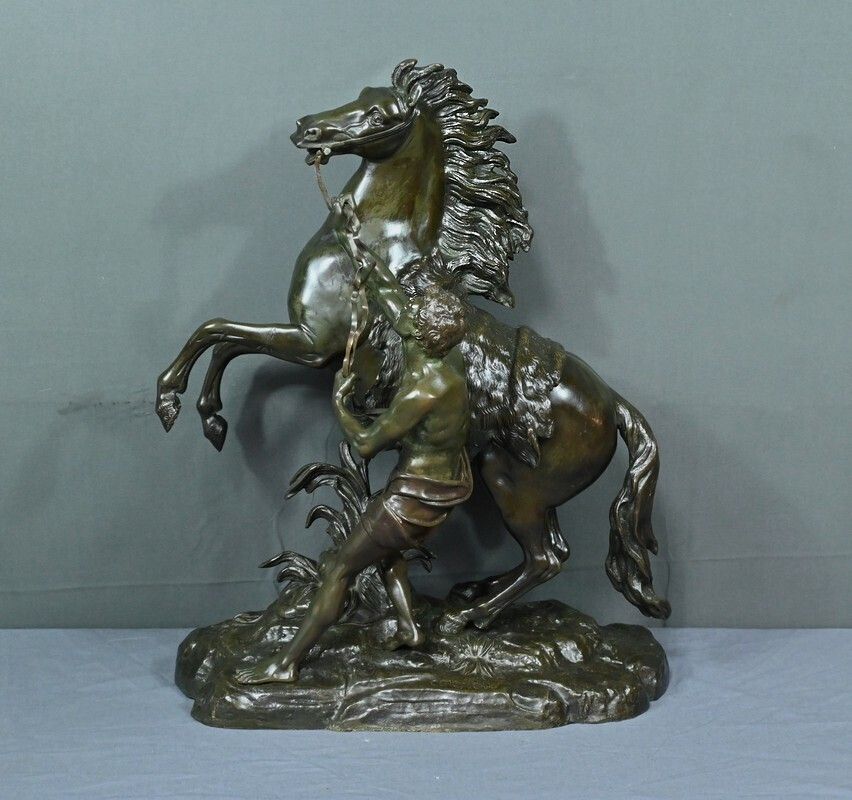 Large Bronze “The Horse Of Marly” After Coustou – Early 20th Century photo 3530.0