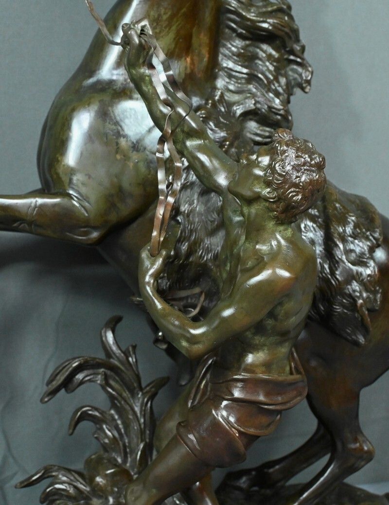 3530.0 Large Bronze “The Horse Of Marly” After Coustou – Early 20th Century photo