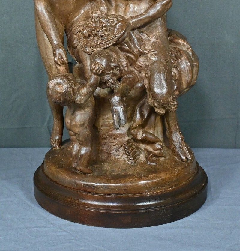 photo furniture Terracotta Sculpture “The Faun Family” After Clodion – Late 19th Century