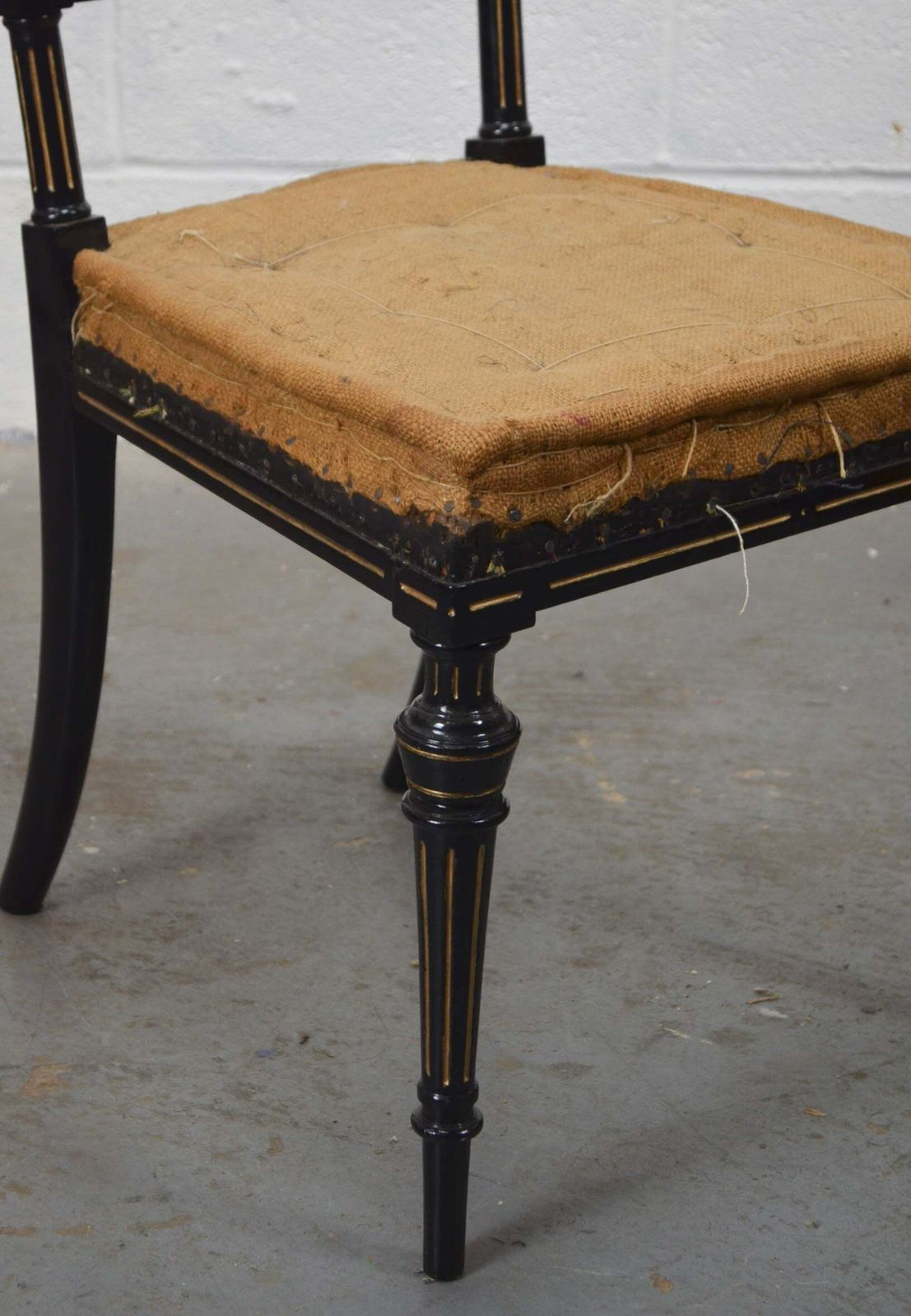 19th Century Aesthetic Movement Set Of Five Ebonised Chairs photo Furniture