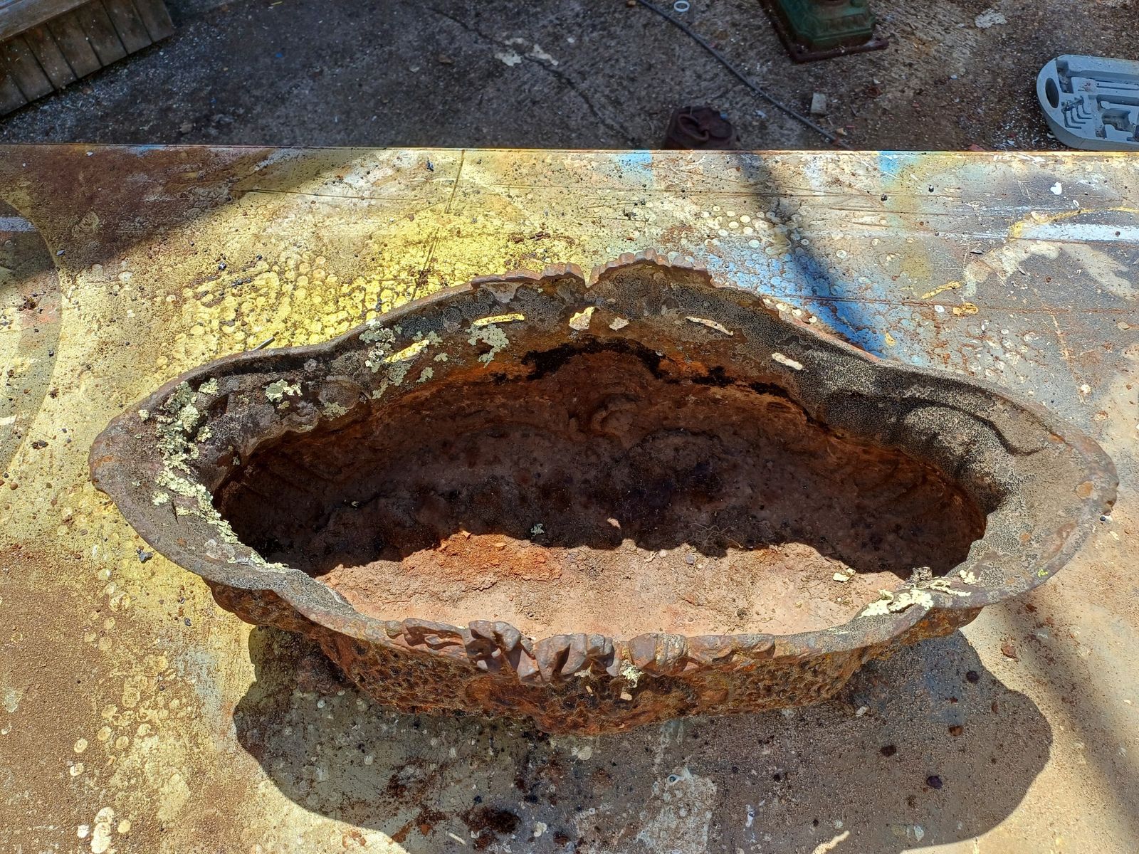1 Cast Iron Planter 1900 From Charleville   Mézières Rocaille Style photo furniture