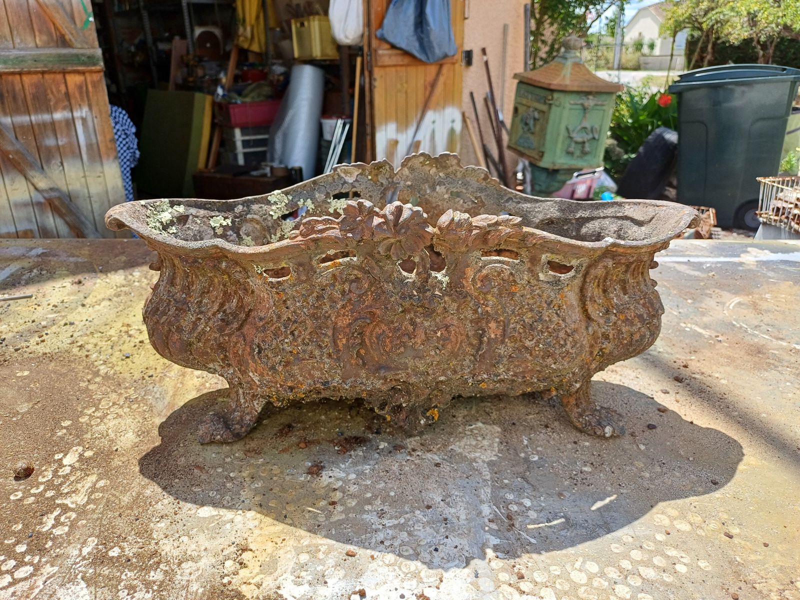 photo for sale 1 Cast Iron Planter 1900 From Charleville   Mézières Rocaille Style
