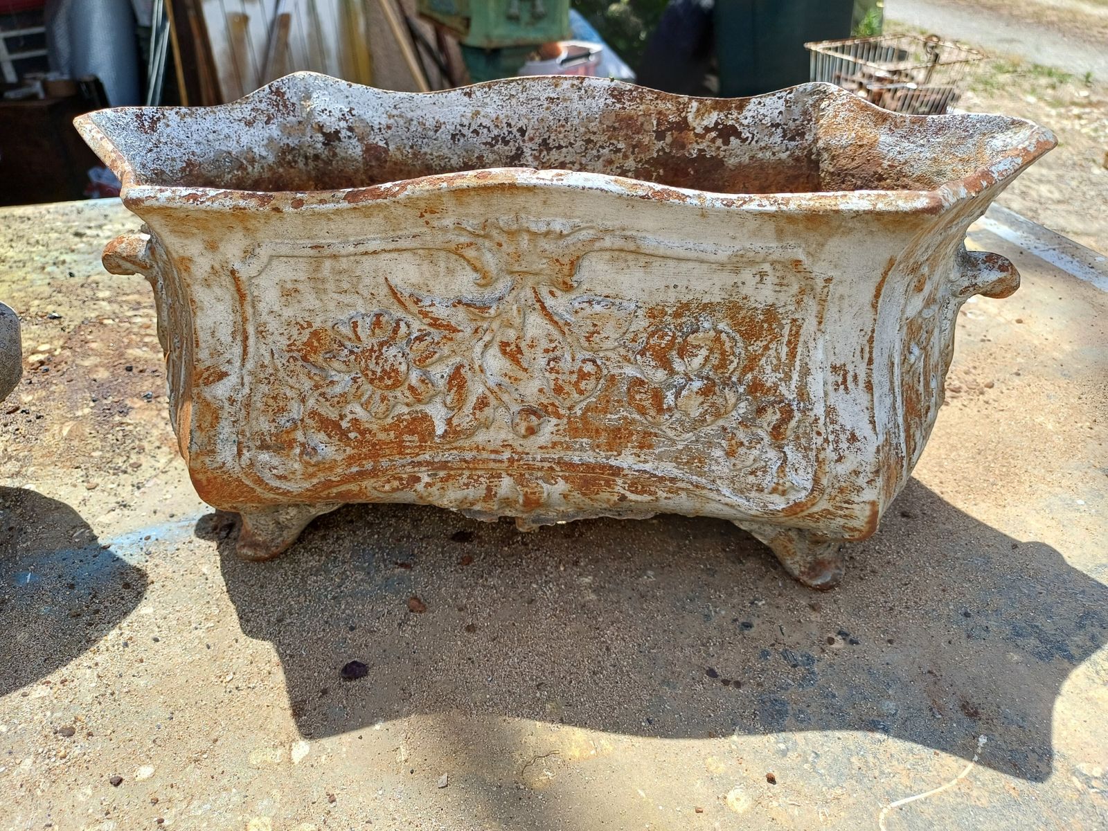 3 Cast Iron Planters 1900 From Charleville   Mézières Rocaille Style photo furniture