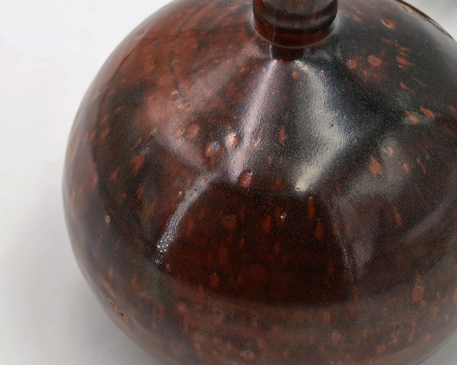 French Stoneware Ceramic Dark Brown Table Lamp By Guy Baudat, 1970s / Brown, Boho Chic, Folk, Country, Bohemian Decor photo furniture