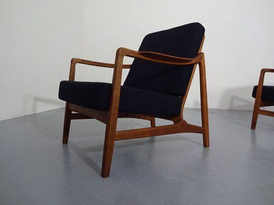 Furniture Teak And Oak Chair By Tove & Edvard Kindt Larsen For France & Daverkosen, 1950s photo