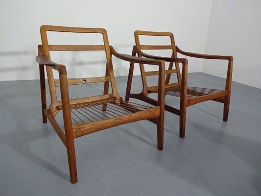 photo vinterior Teak And Oak Chair By Tove & Edvard Kindt Larsen For France & Daverkosen, 1950s