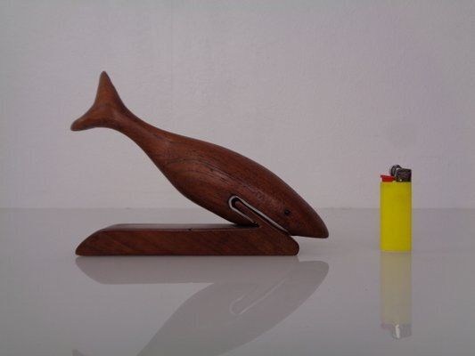 Danish Teak Shark With Stand, 1960s photo vinterior