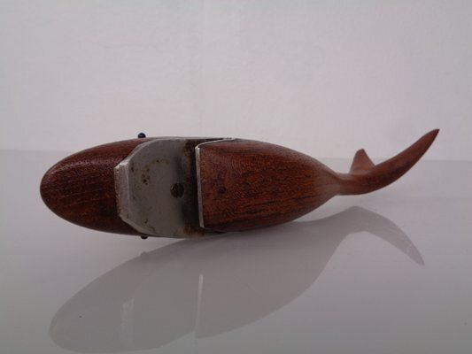244.0 Danish Teak Shark With Stand, 1960s photo