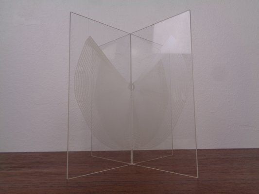 German Wing Object Sculpture In Acrylic Glass By Heinz Mack, 1980 photo buy