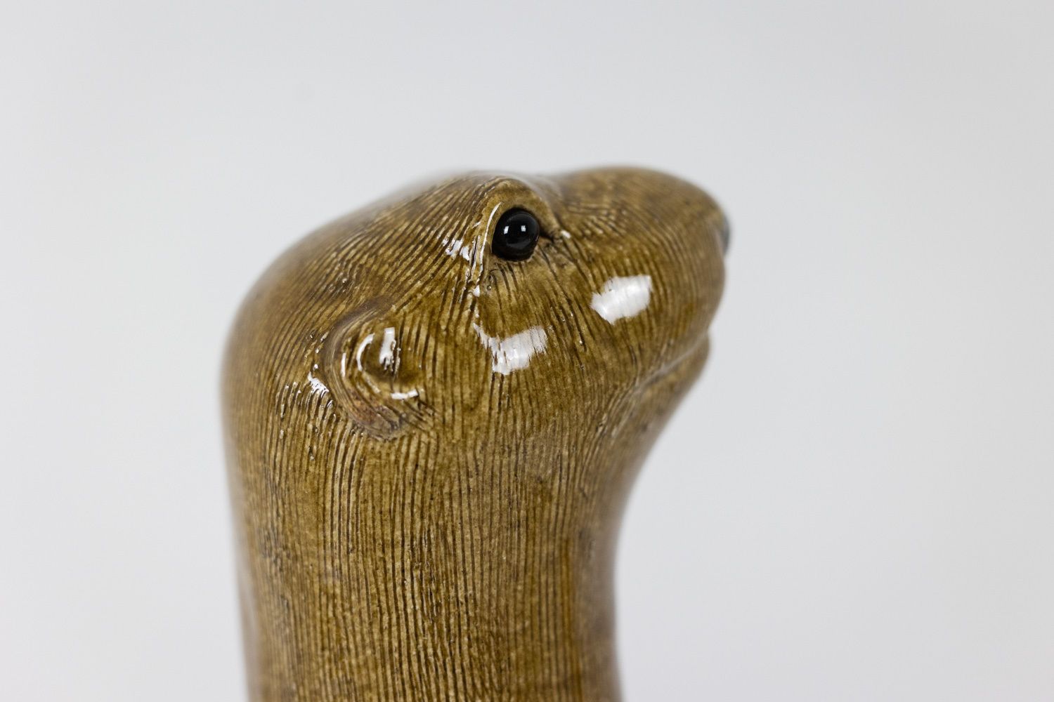 Valérie Courtet, Otter In Chamotte And Glazed Stoneware. Contemporary Work photo 1800.0