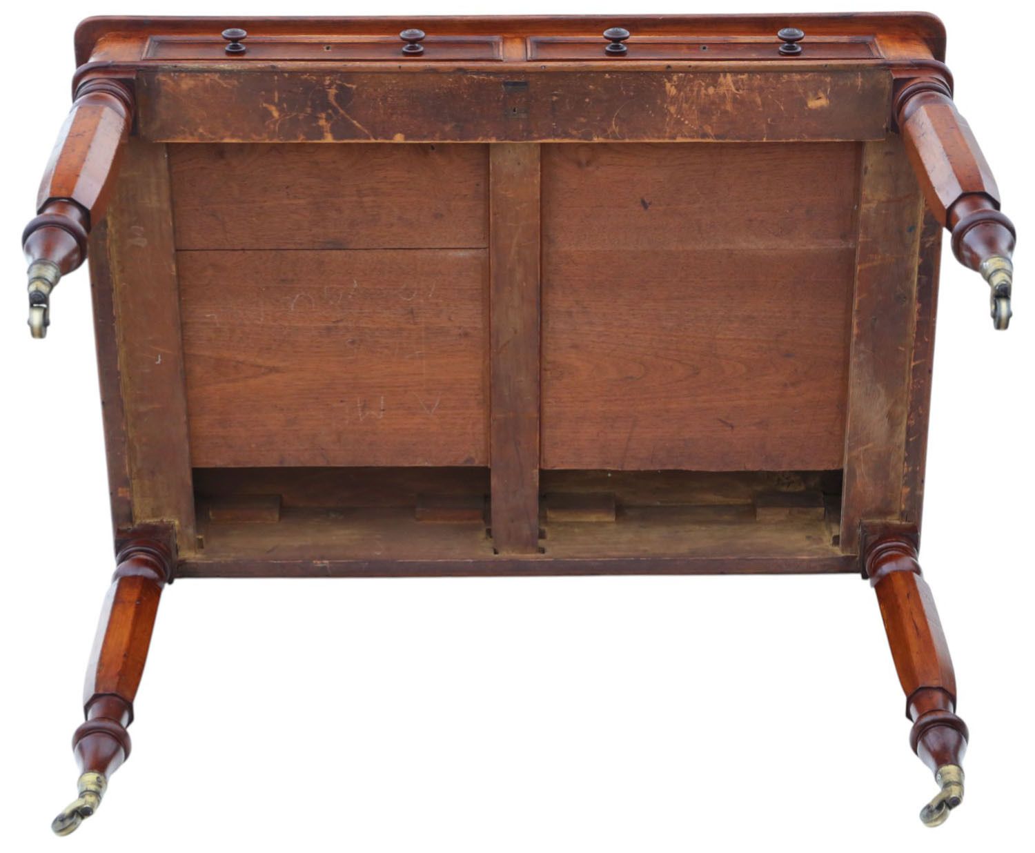 photo furniture Antique 19th Century Mahogany Writing Desk – Fine Quality Dressing Or Side Table