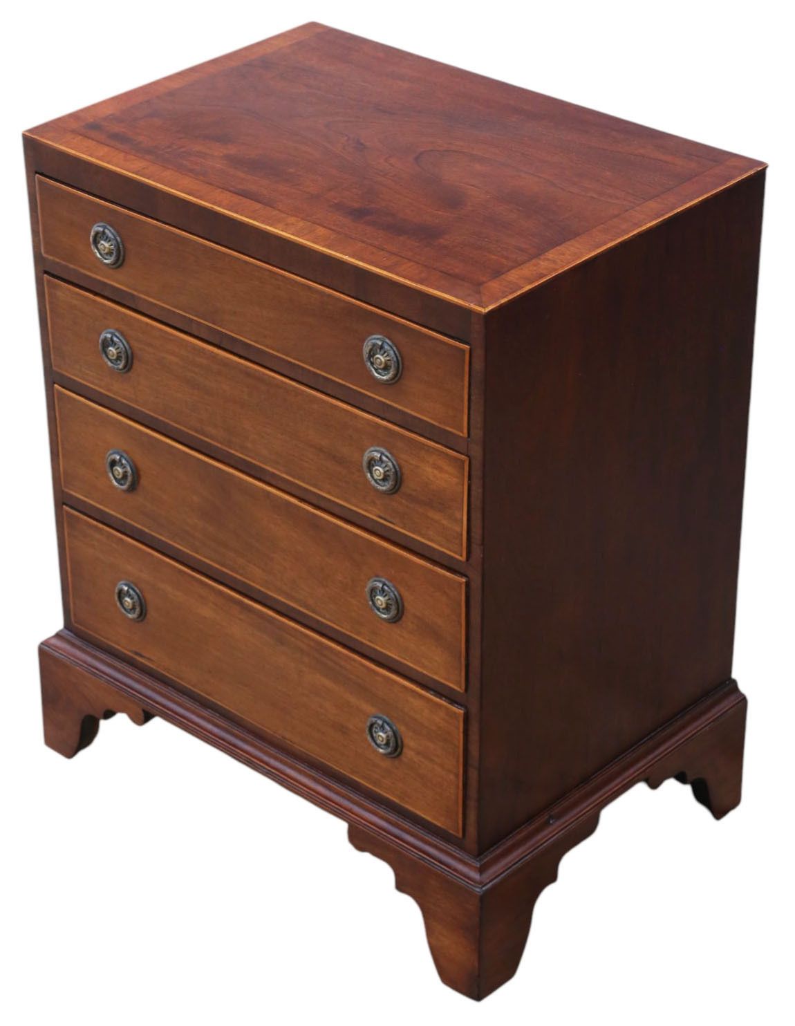 Fine Quality Antique Georgian Revival Mahogany Chest Of Drawers, C.1900 – Caddy Top