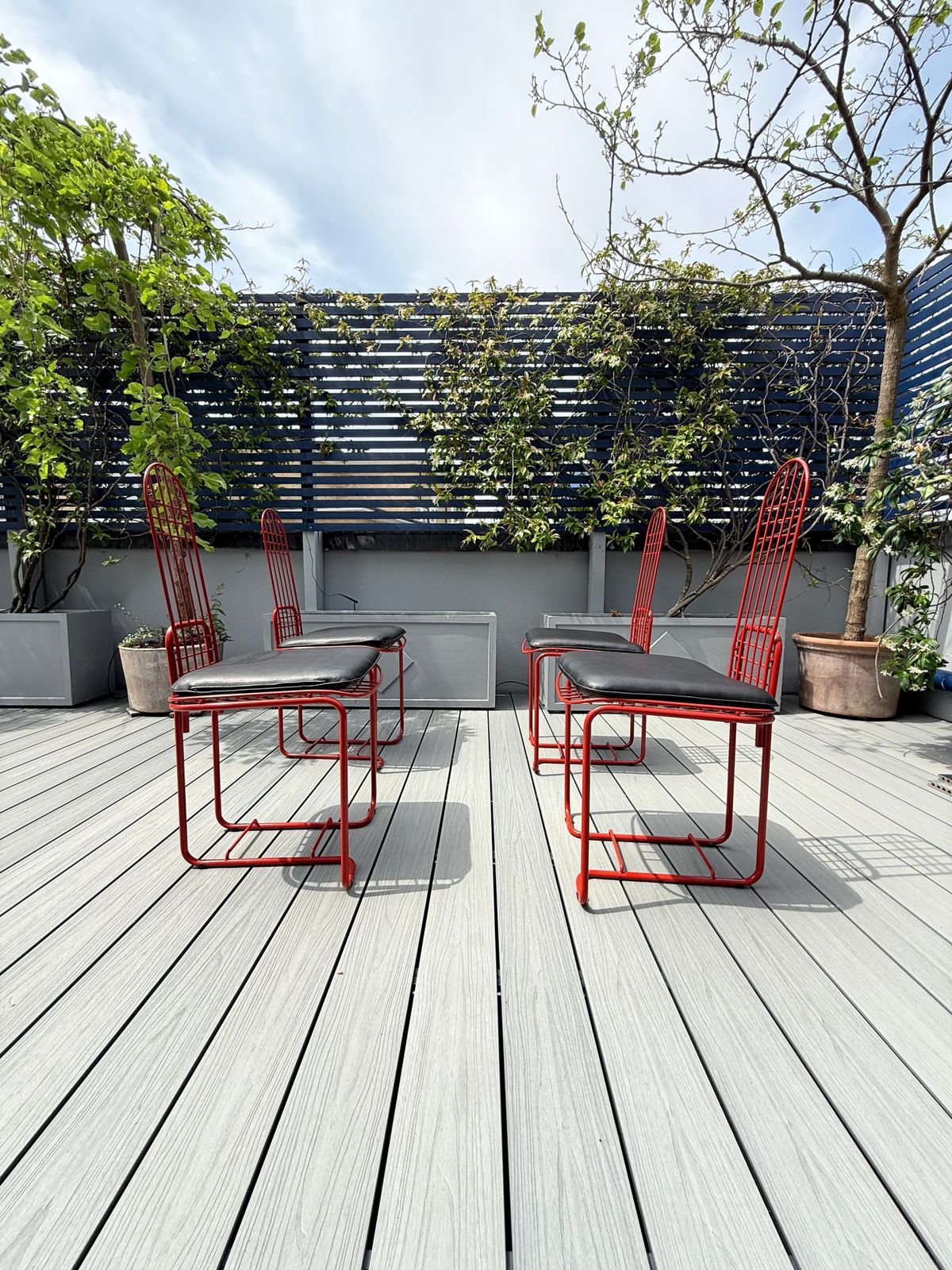 Gastone Rinaldi Set 4 Of Chairs Produced By Thema Egle 1983 photo for sale
