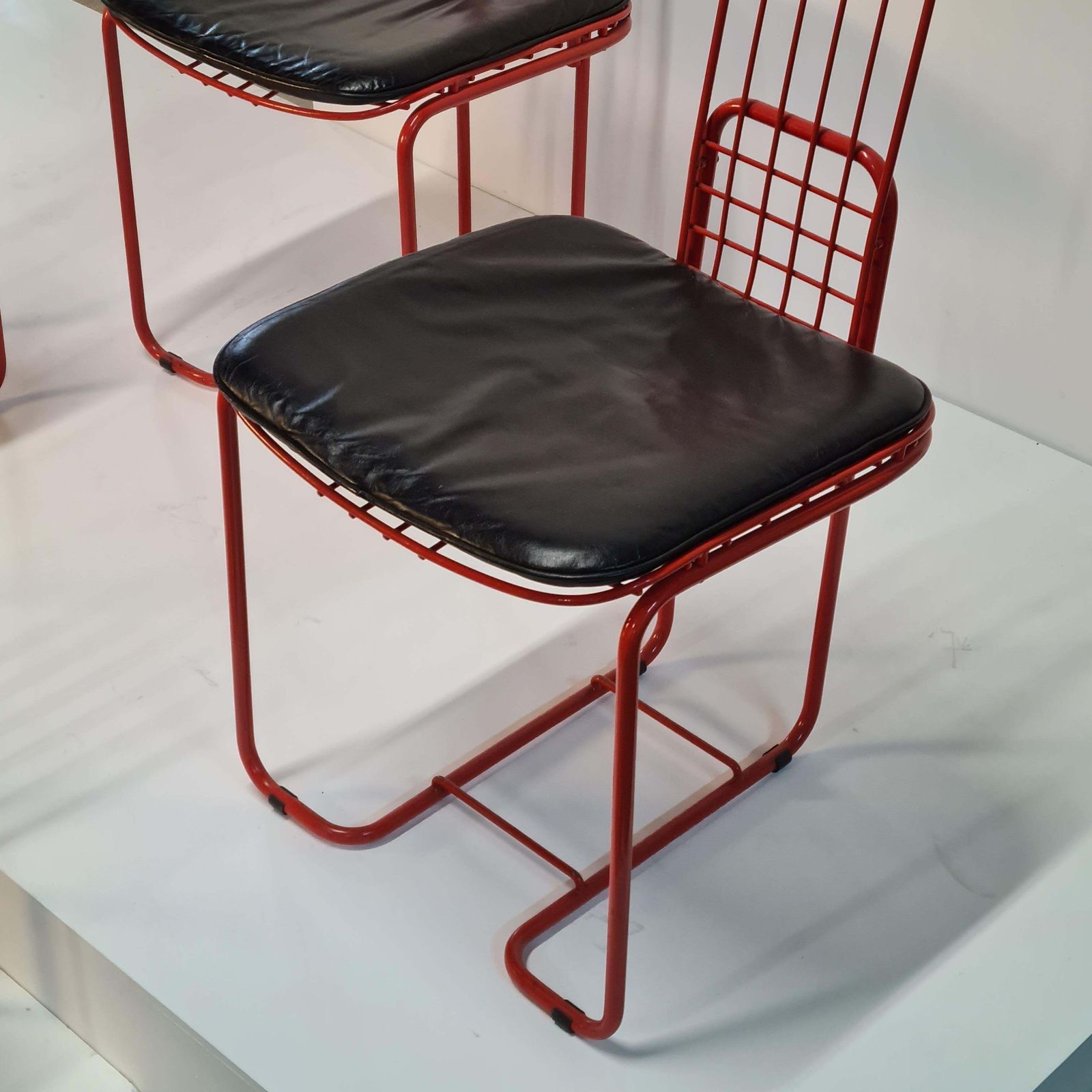 Gastone Rinaldi Set 4 Of Chairs Produced By Thema Egle 1983 photo vinterior