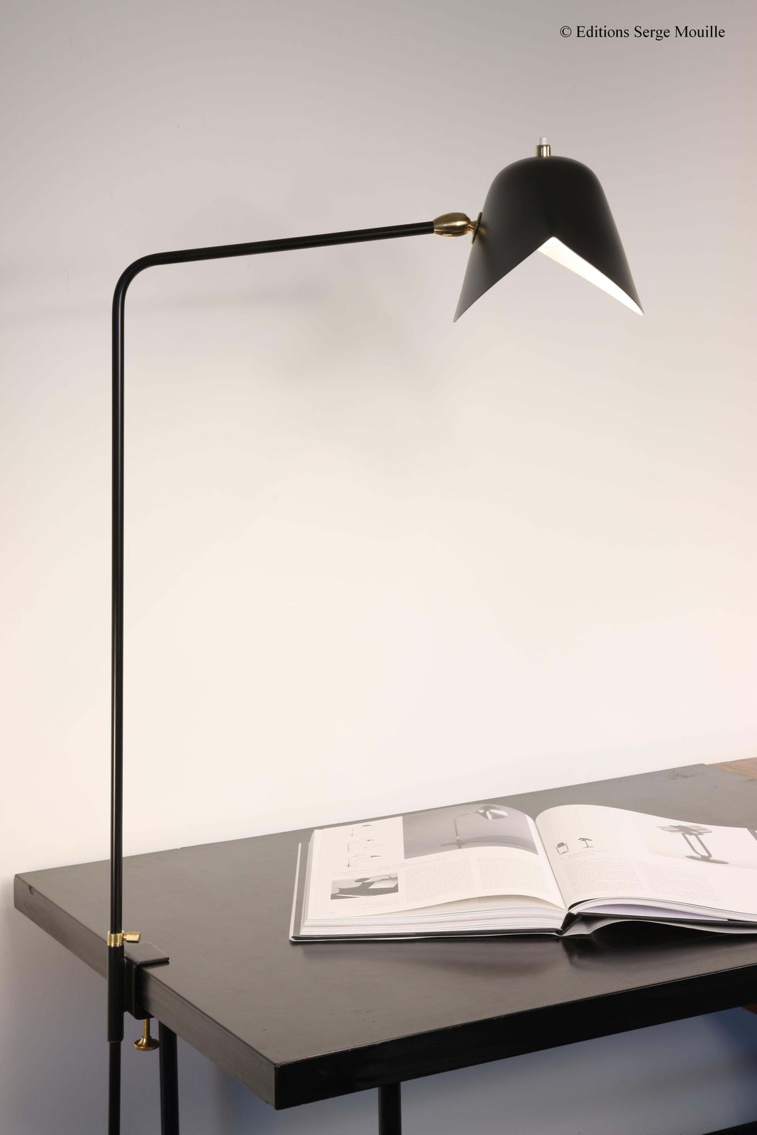 Serge Mouille "Agrafée" Or Single Rotule  Designed For Yves Saint Laurent photo furniture