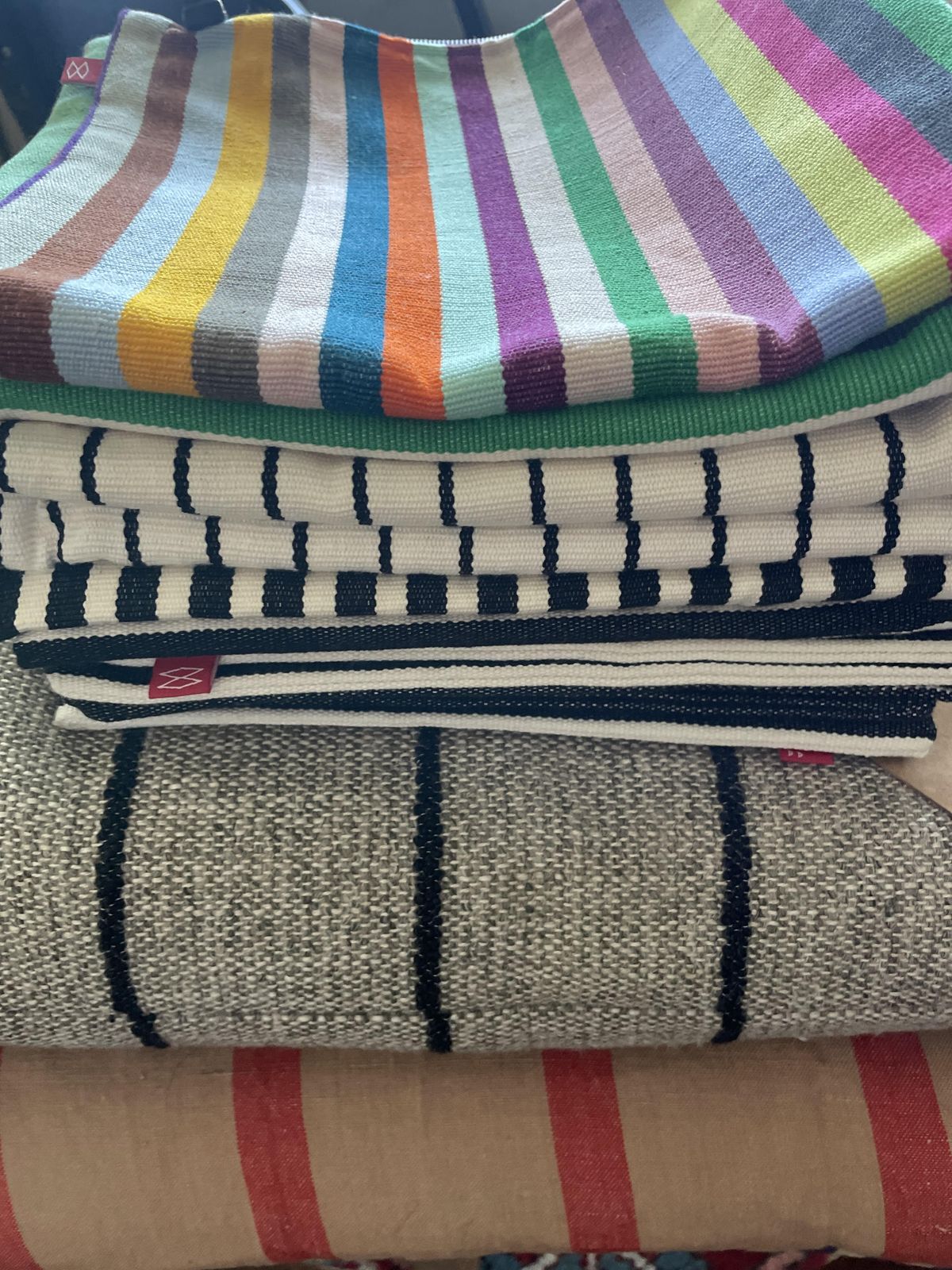 Vintage Black & White Fine Striped Block Printed Cushion Cover By Mira Maya photo for sale
