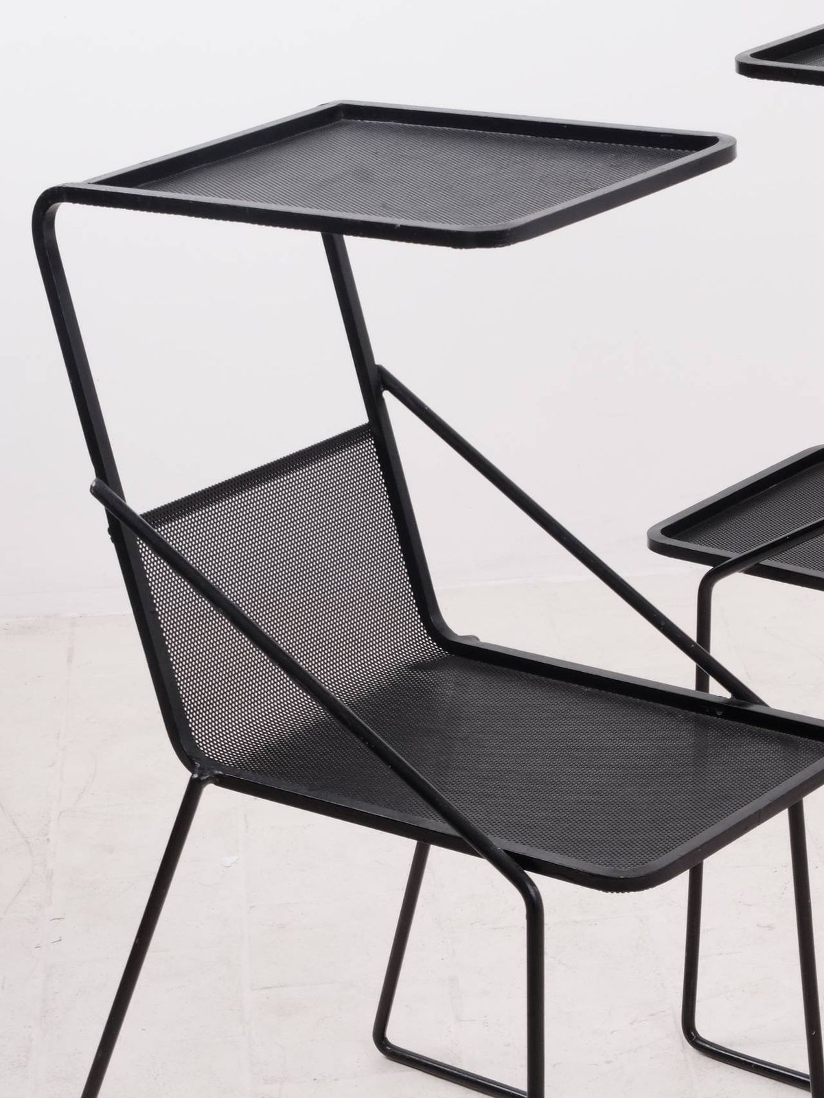 Pair Of Rare Bedside Tables By Mathieu Matégot photo Furniture