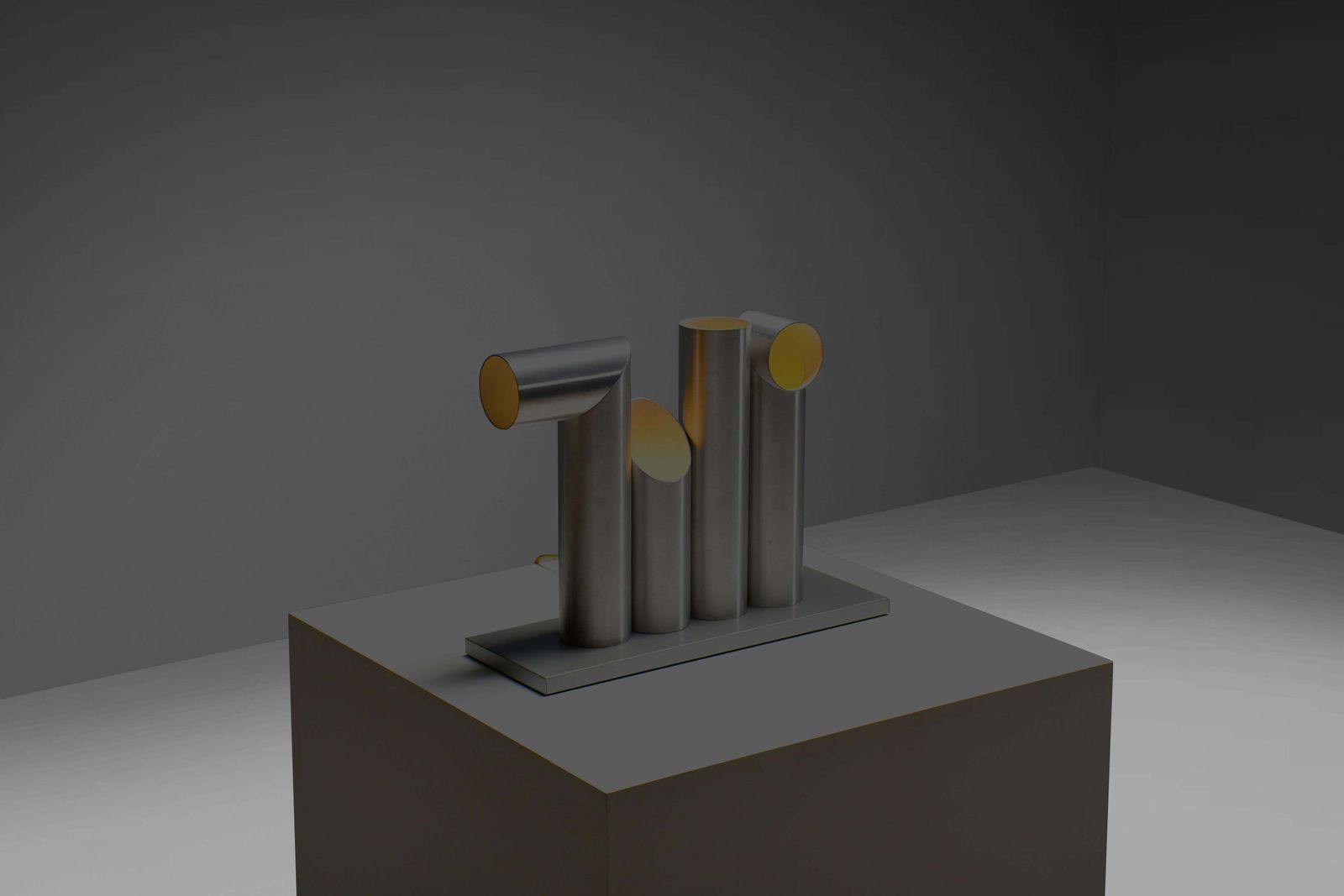 Rare Large Raak ‘Light Sculpture’ Table Floor Lamp By Maurice Grothausen, 1960 photo Lighting