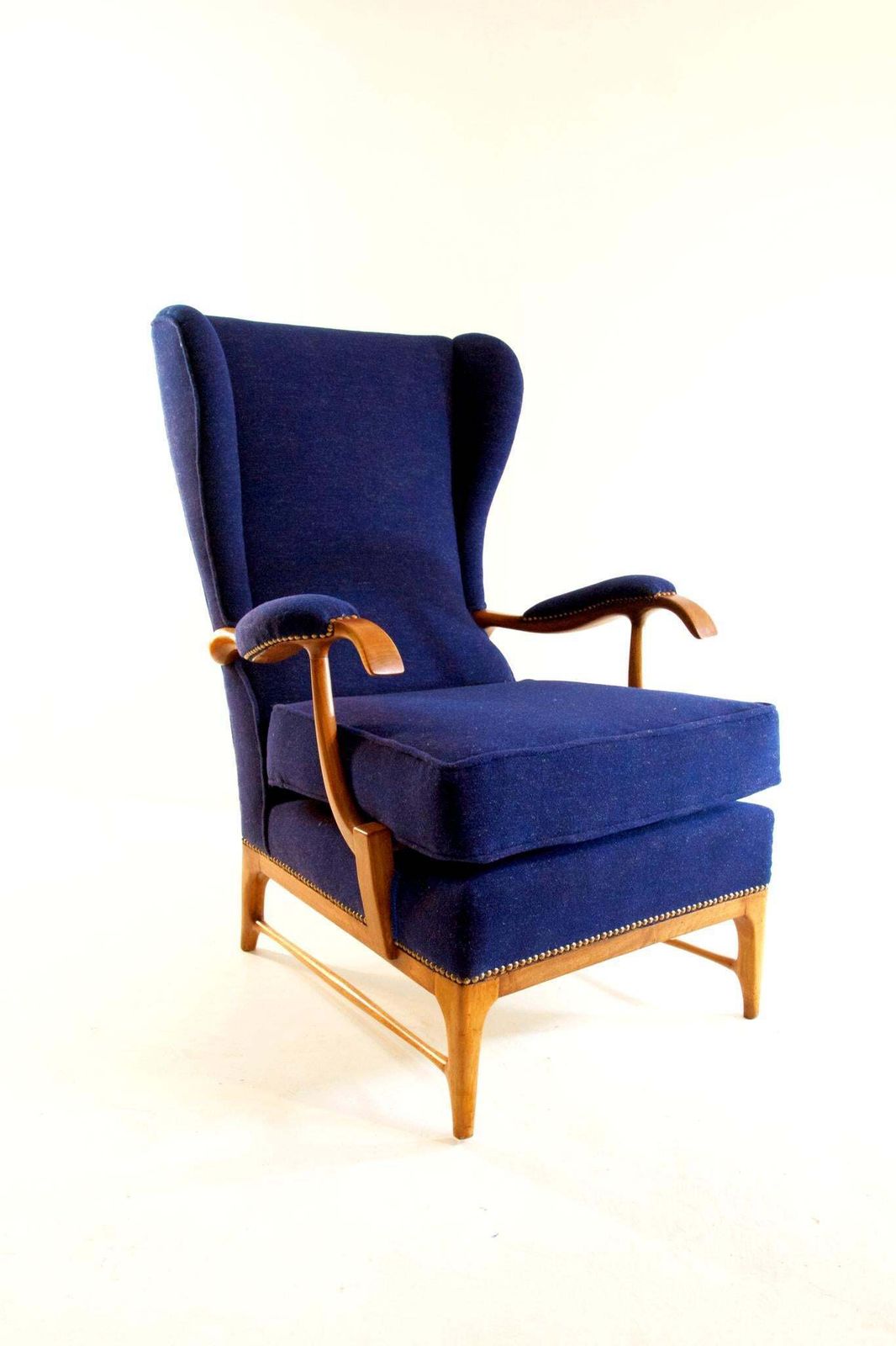 Midcentury Pair Of Armchairs In Walnut By Paolo Buffa For Framar Made In Italy photo 4952.0