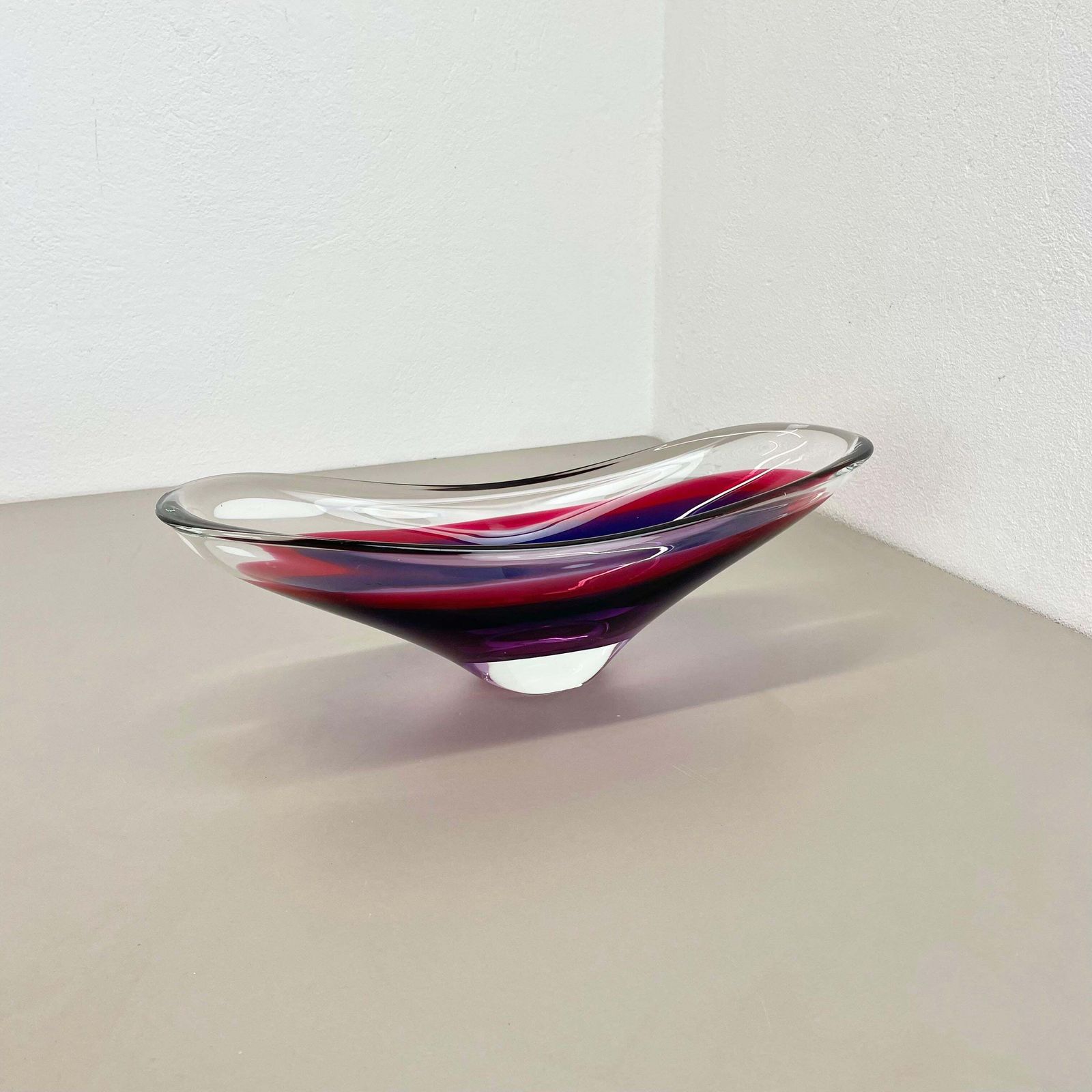 Xl 43cm Murano Glass Centerpiece By Flavio Poli Attrib., Murano, Italy, 1970s photo Home Decor
