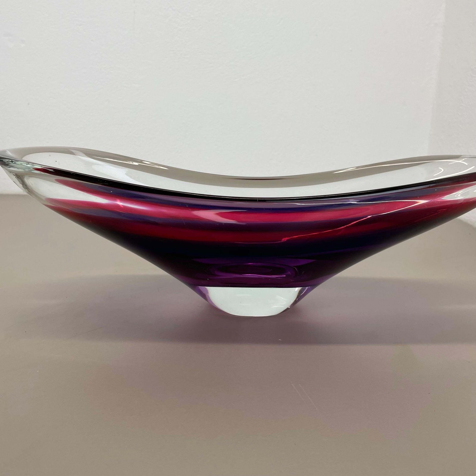 photo vintage Xl 43cm Murano Glass Centerpiece By Flavio Poli Attrib., Murano, Italy, 1970s