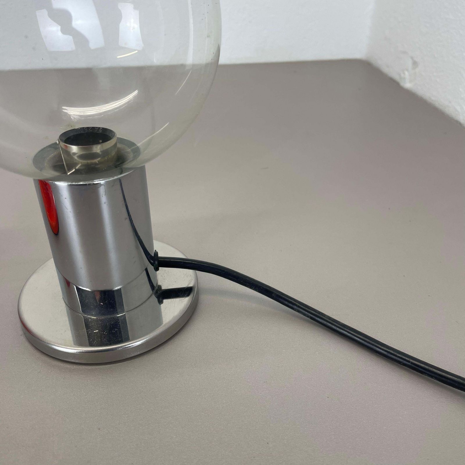 Set Of 2 Table Light Glass Bulb Designed By Motoko Ishi For Staff Lights, 1970s photo vintage