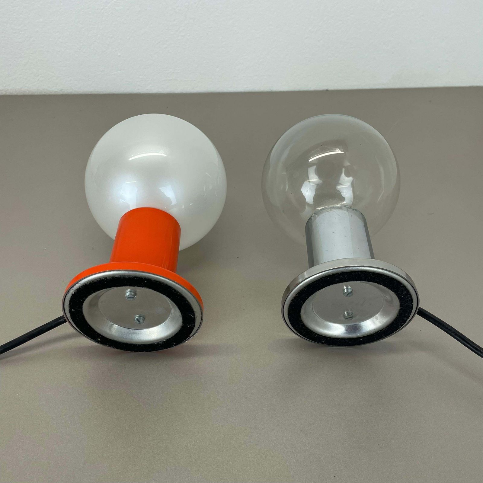 photo buy Set Of 2 Table Light Glass Bulb Designed By Motoko Ishi For Staff Lights, 1970s
