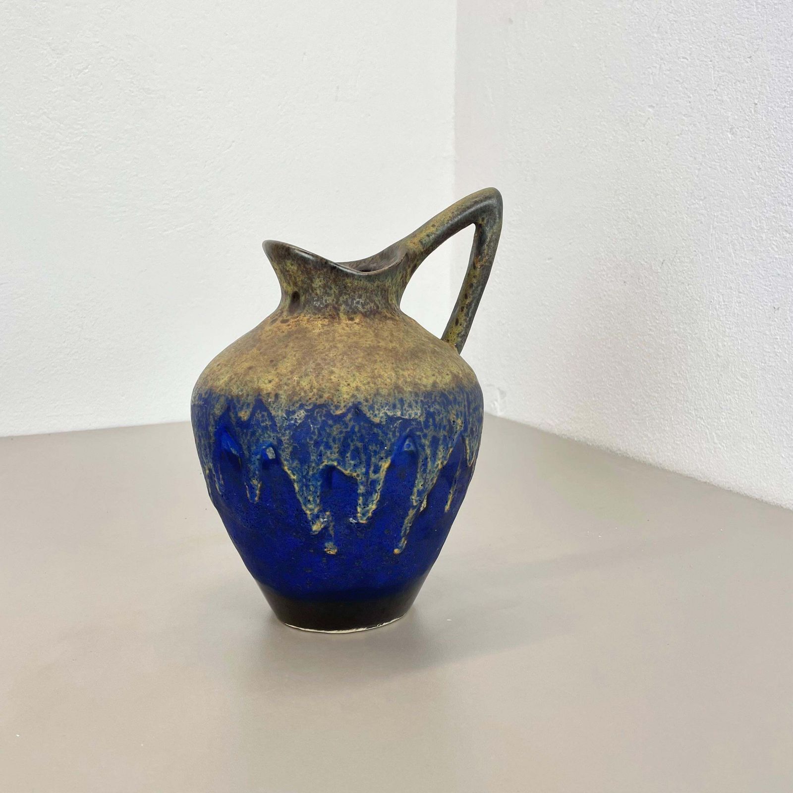 Extraordinary Superglaze Pottery Fat Lava Vase By Es Keramik, Germany, Wgp 1970s photo furniture