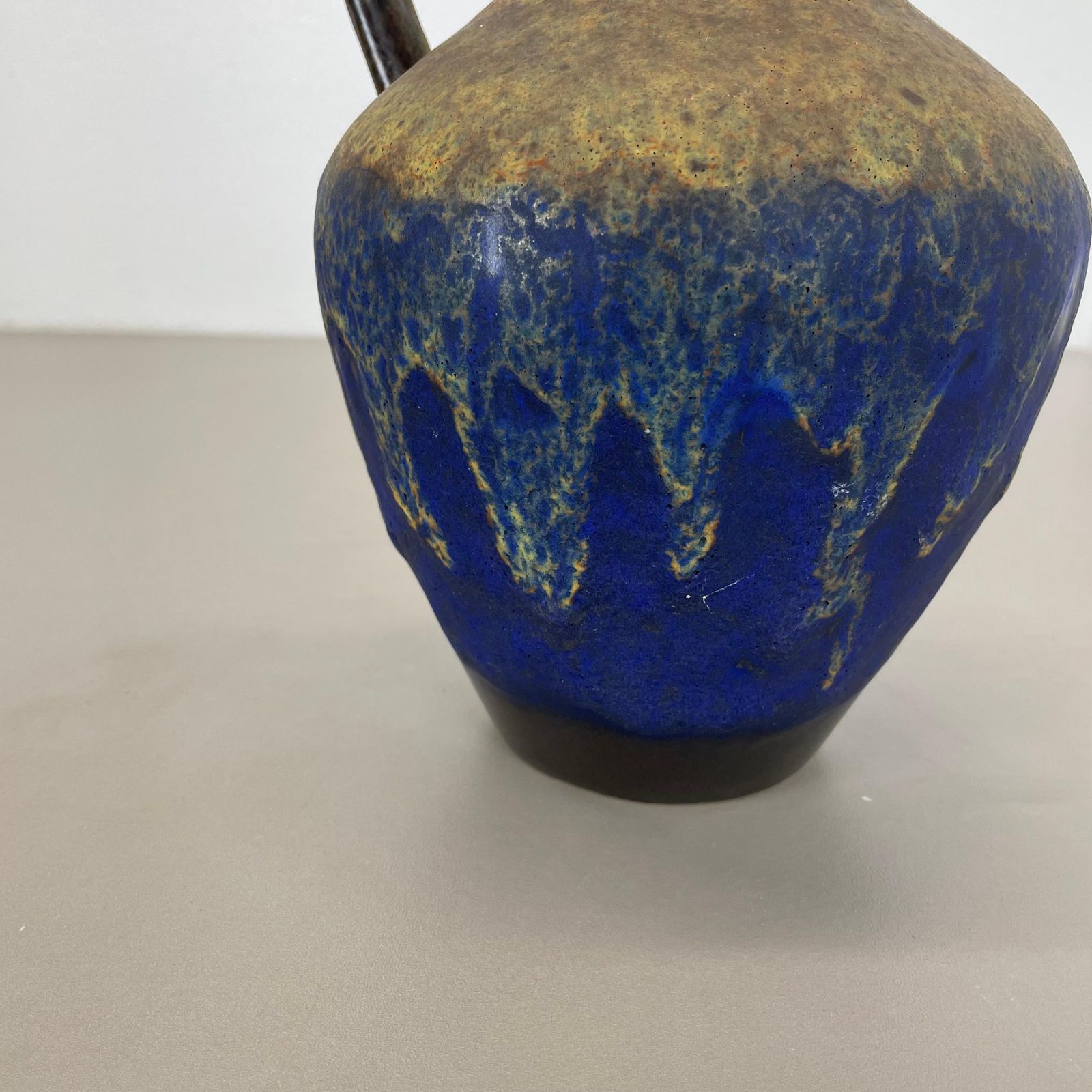 Extraordinary Superglaze Pottery Fat Lava Vase By Es Keramik, Germany, Wgp 1970s photo 398.0