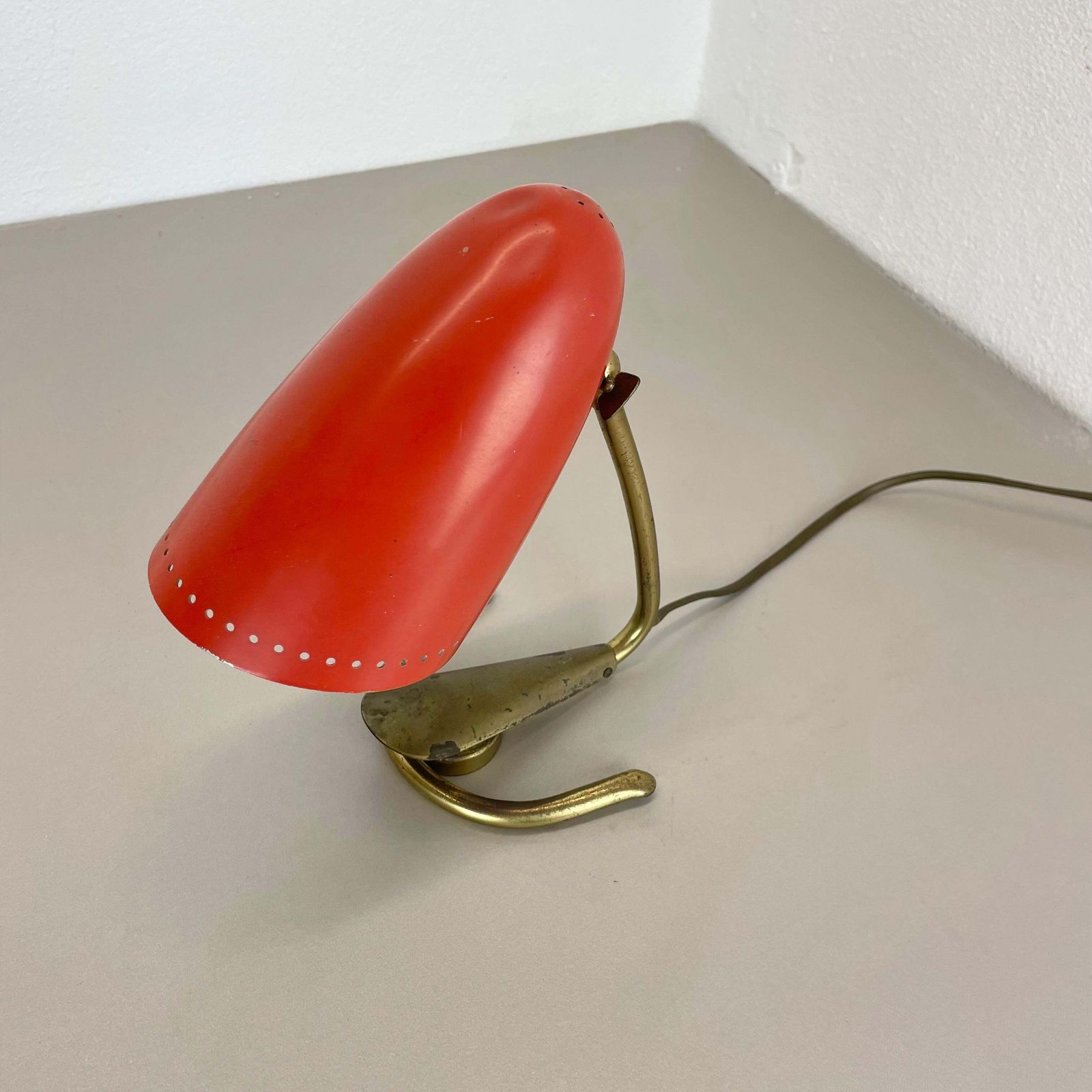 Original Hollywood Regency Stilnovo Style Brass Sputnik Table Light, Italy 1950s photo for sale