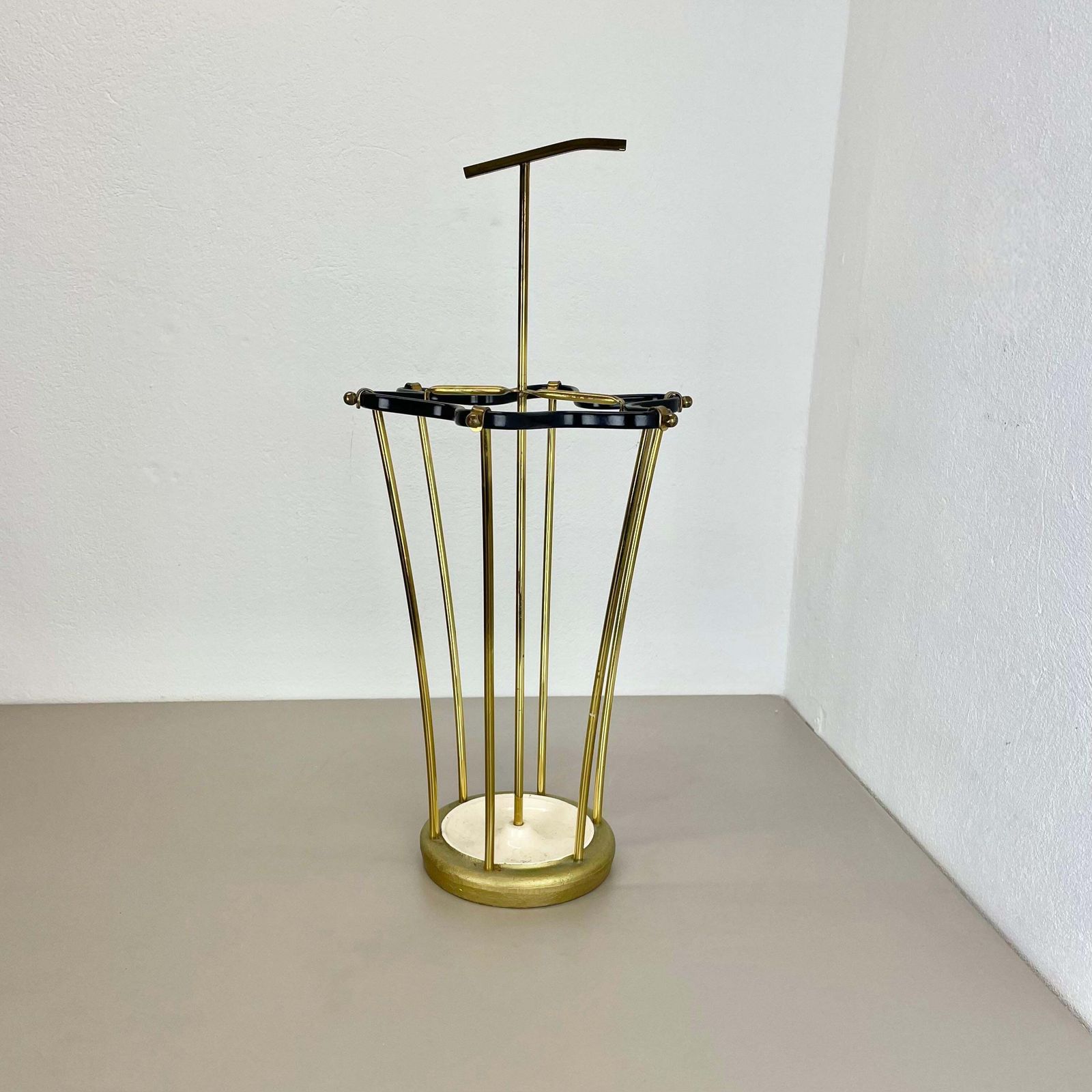 Large 62cm Midcentury Mategot Style Hollywood Regency Umbrella Stand France 1950 photo furniture