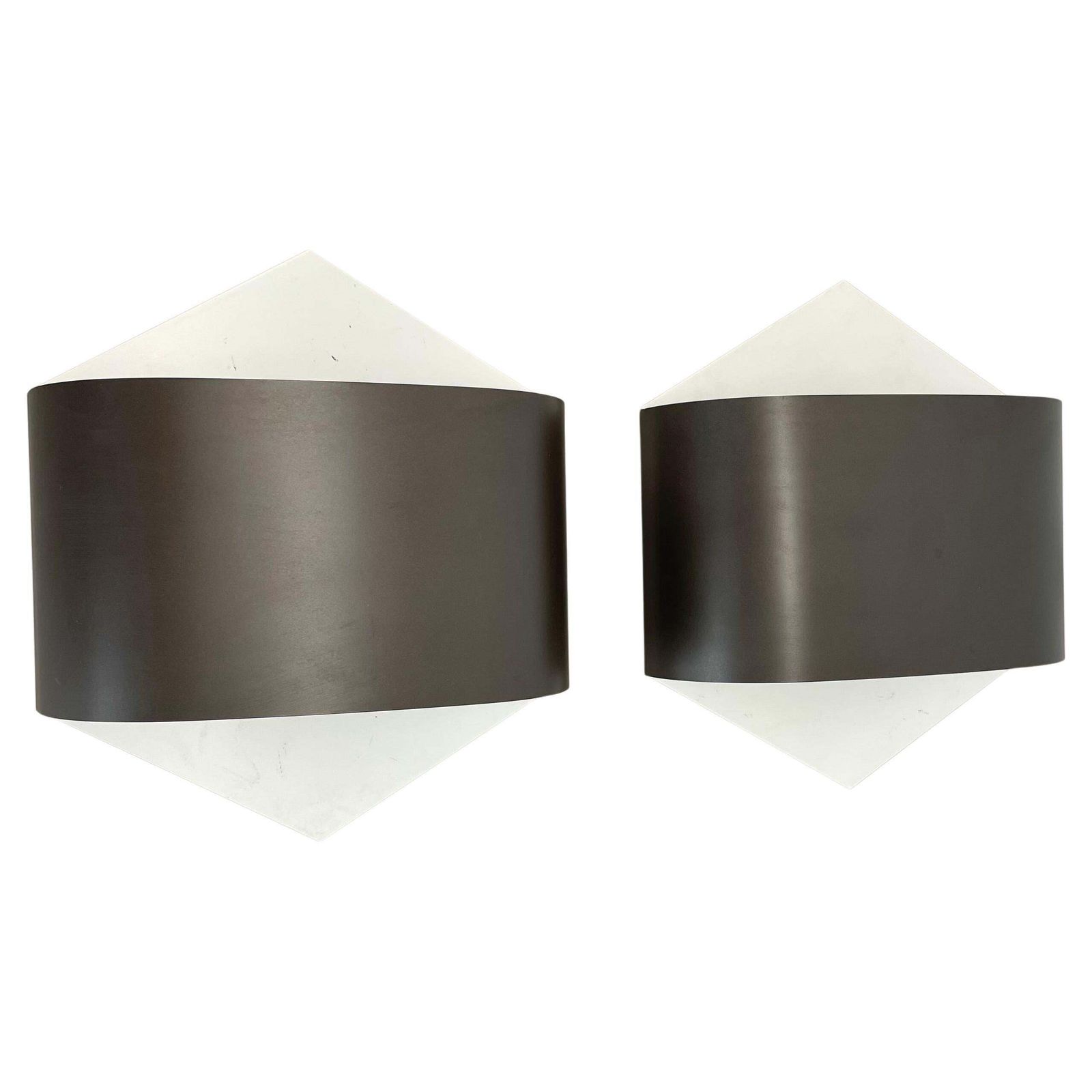 Set Of 2 Cubic Wall Lights Dieter Witte, Rolf Krüger For Staff Leuchten, 1970s