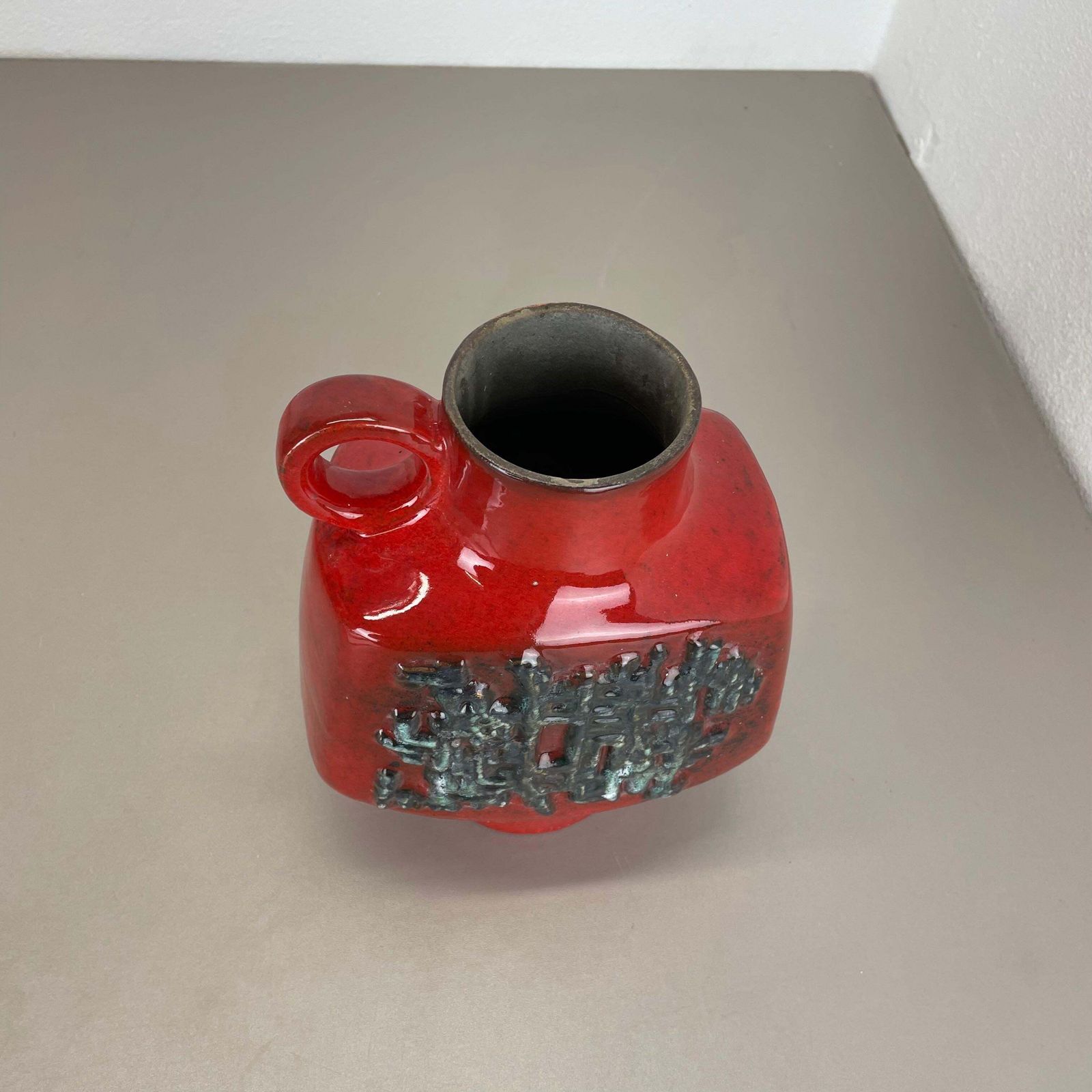 Large Ceramic Brutalist Vase Fat Lava By Walter Gerhards, Germany, 1970s photo Home Decor