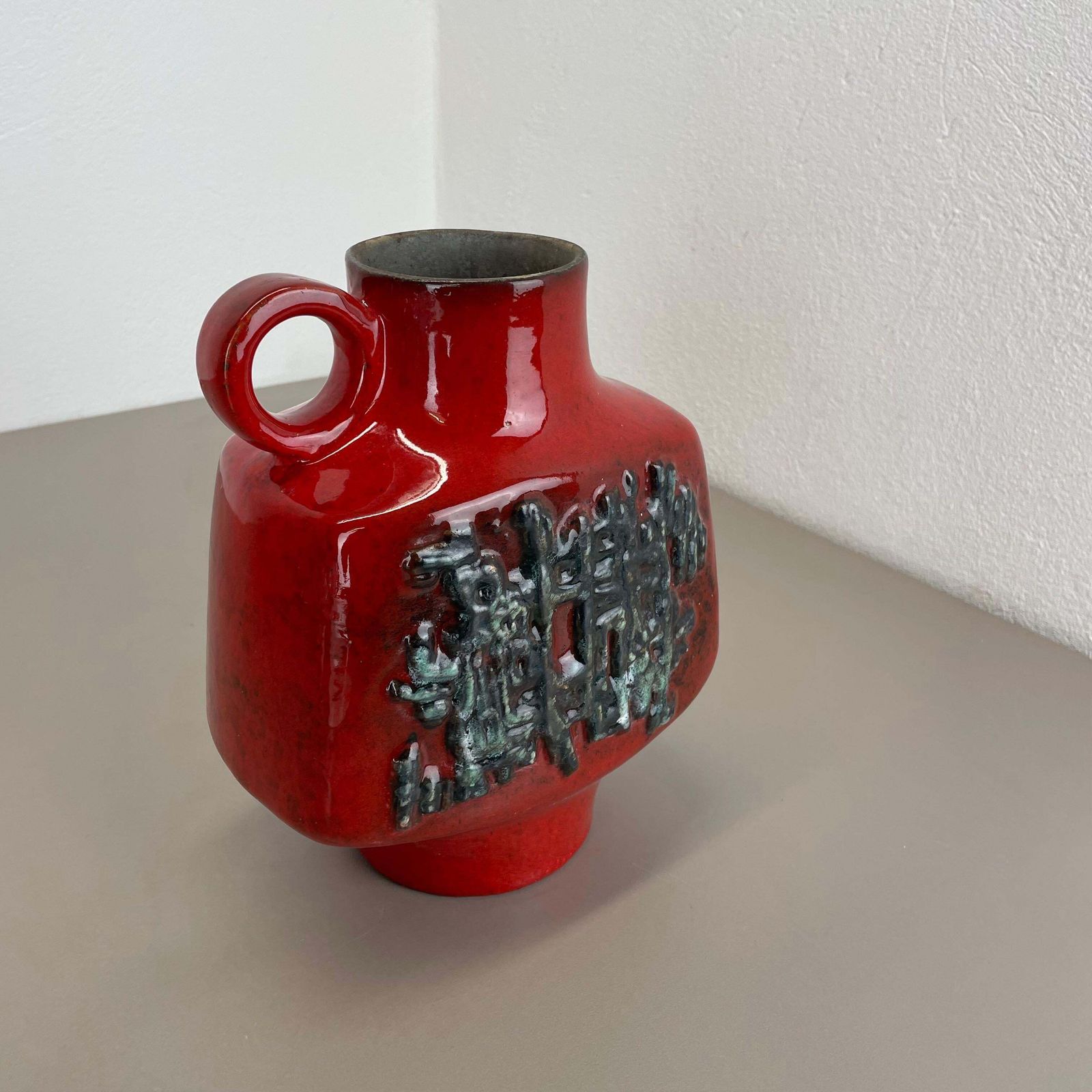 Large Ceramic Brutalist Vase Fat Lava By Walter Gerhards, Germany, 1970s photo 477.0