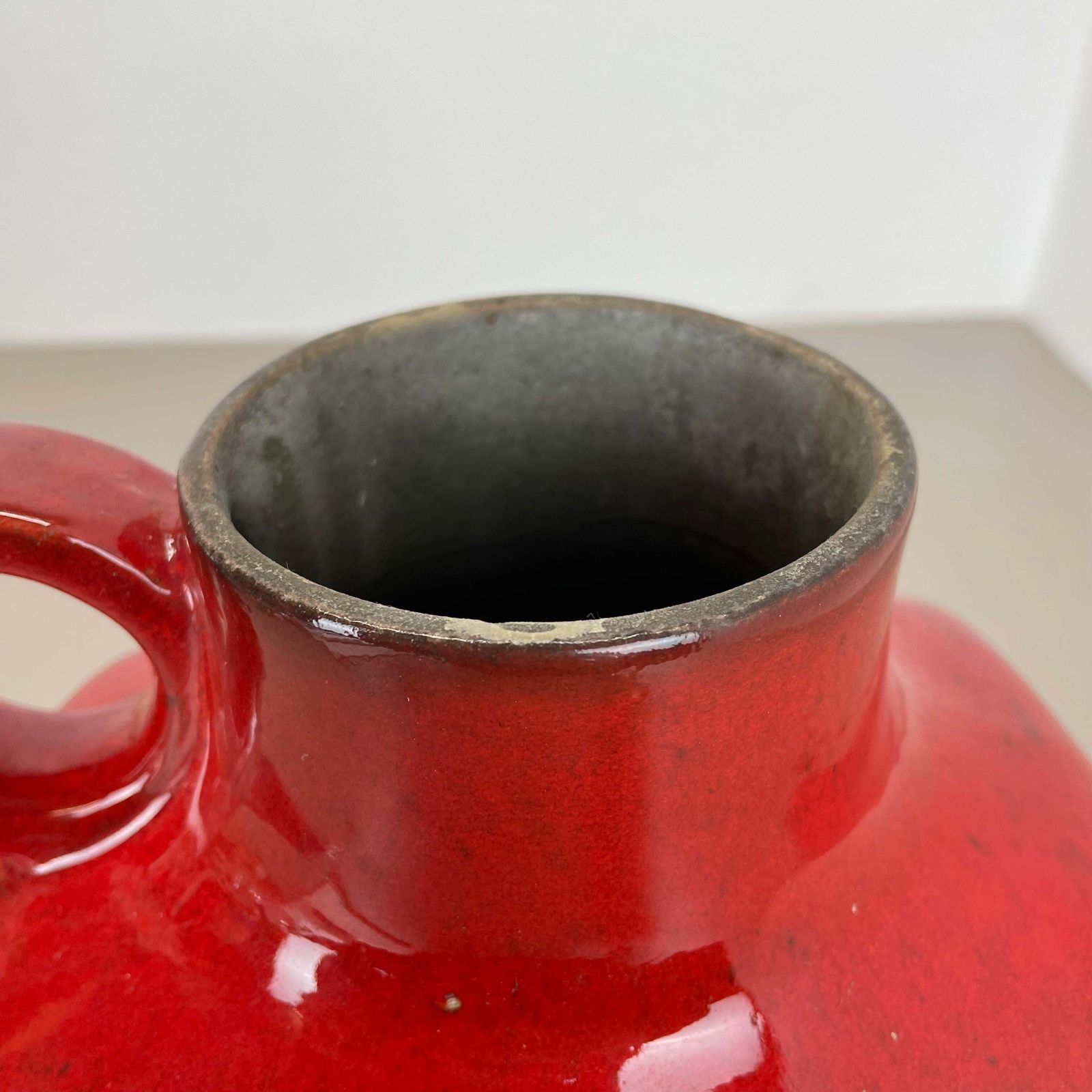 Home Decor Large Ceramic Brutalist Vase Fat Lava By Walter Gerhards, Germany, 1970s photo