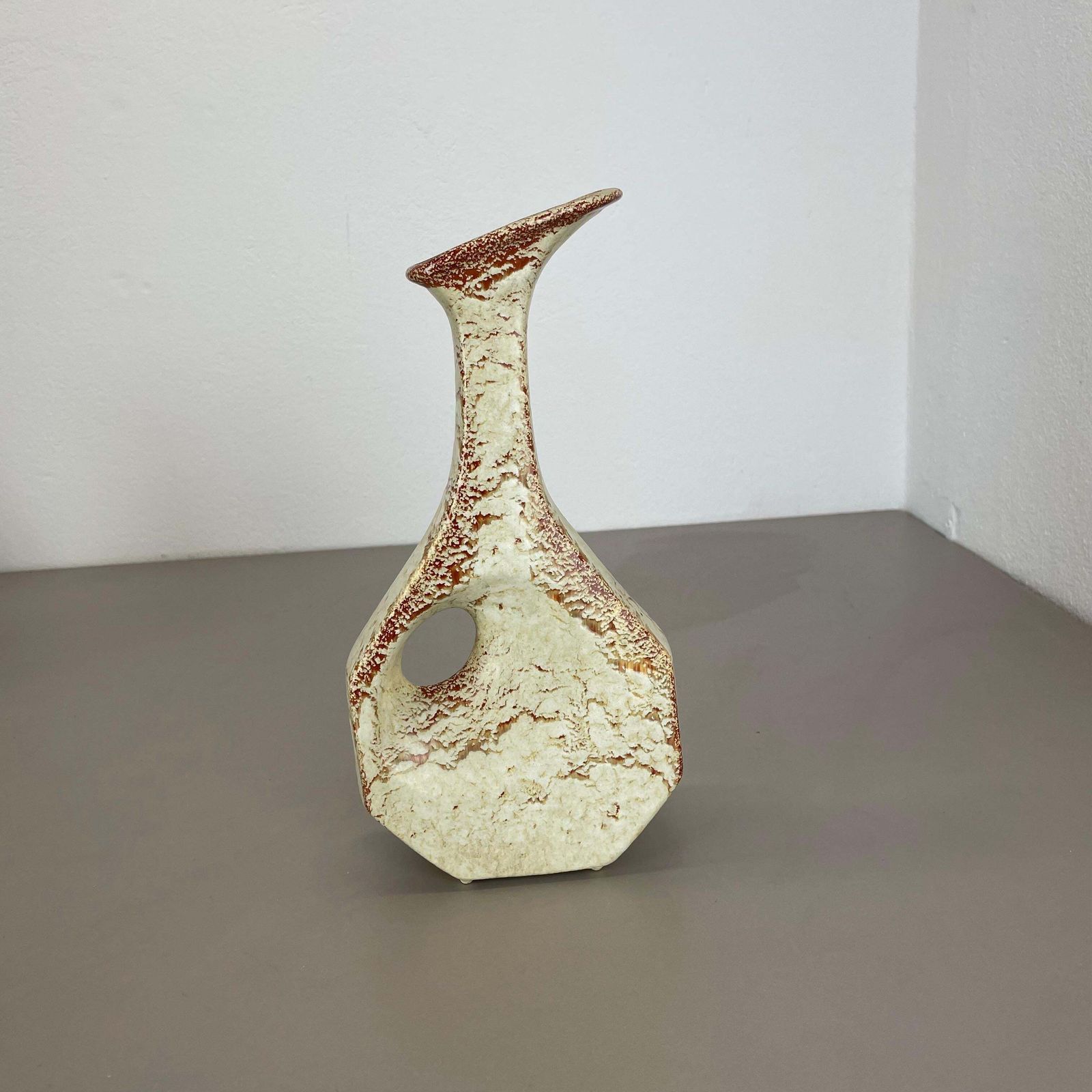 Unique Ceramic Studio Pottery Vase By Bertoncello Schiavon Ceramics, Italy 1970s photo furniture