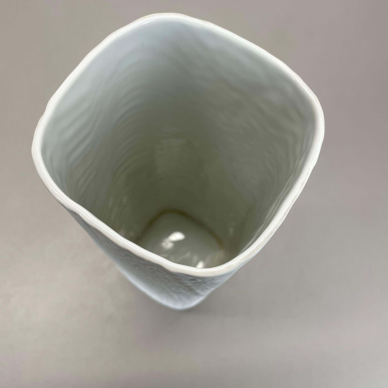 442.0 Large 30cm Op Art Vase Porcelain Vase By Martin Freyer For Rosenthal, Germany photo