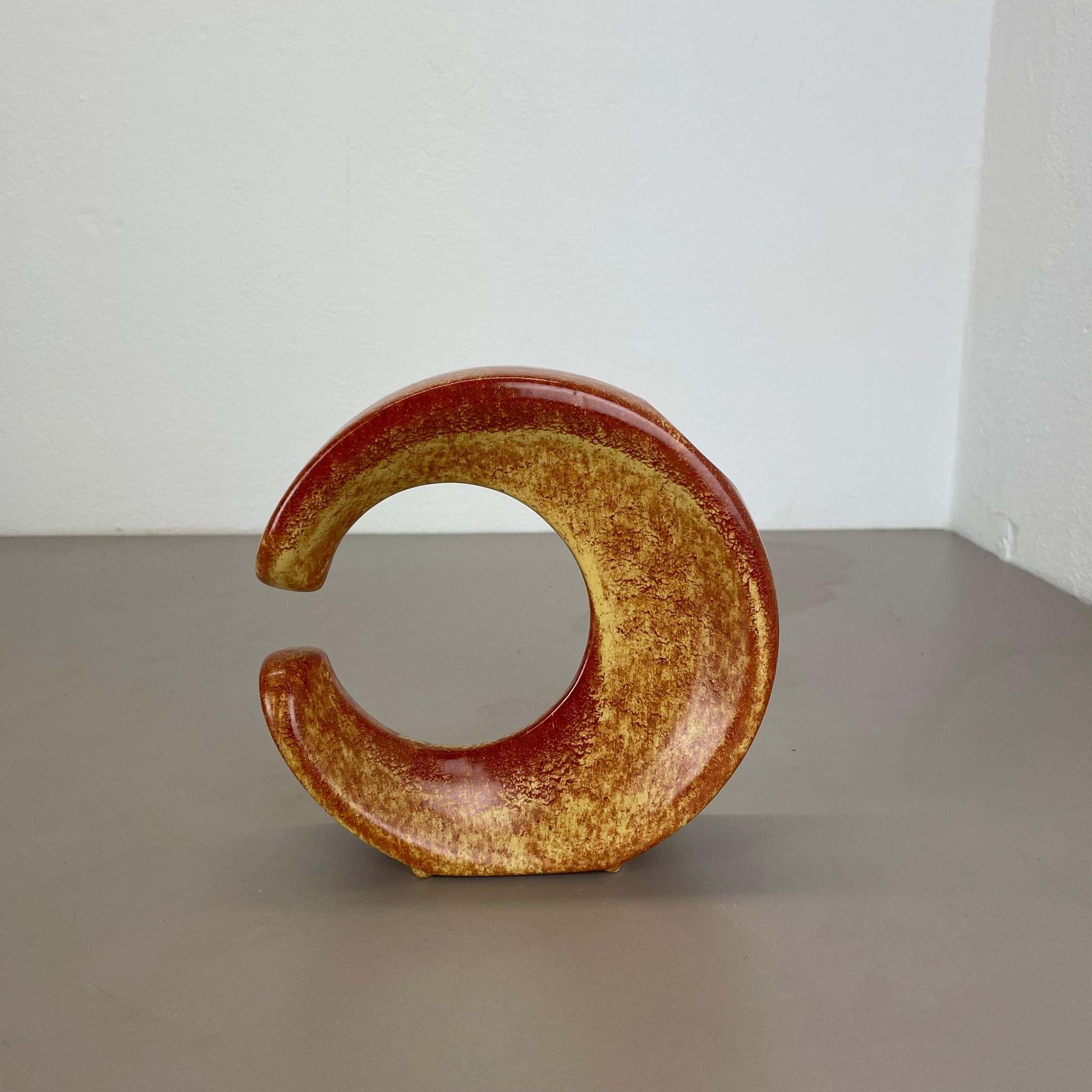 Unique Ceramic Studio Pottery Vase By Bertoncello Schiavon Ceramics, Italy 1970s photo furniture