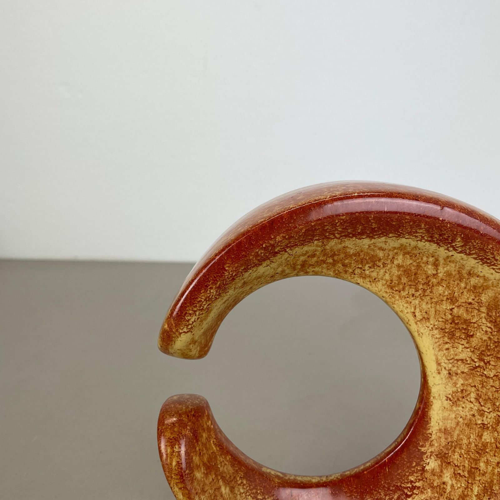 Unique Ceramic Studio Pottery Vase By Bertoncello Schiavon Ceramics, Italy 1970s photo Home Decor